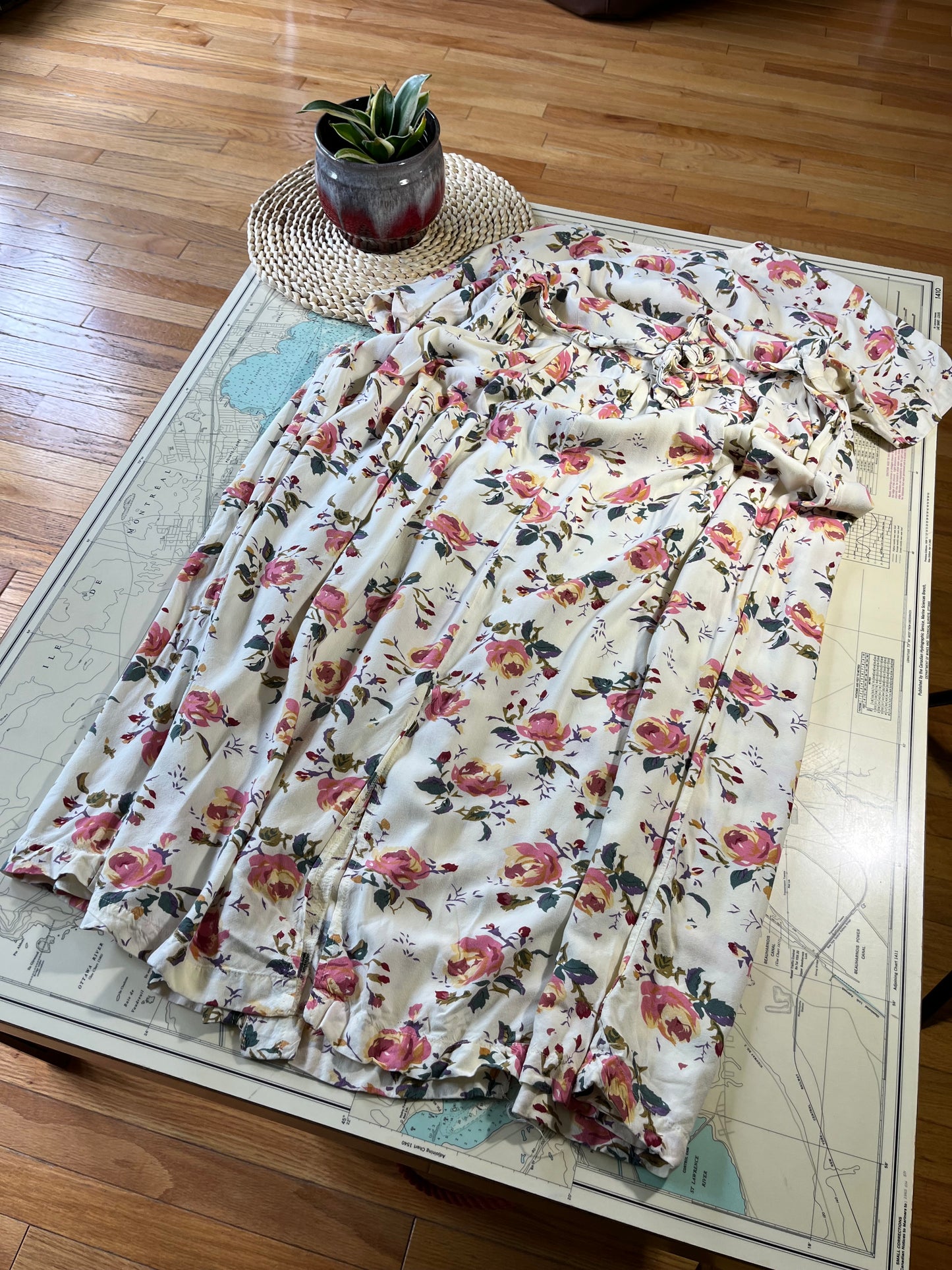 Vintage 90s Miss Honey Style Floral Dress