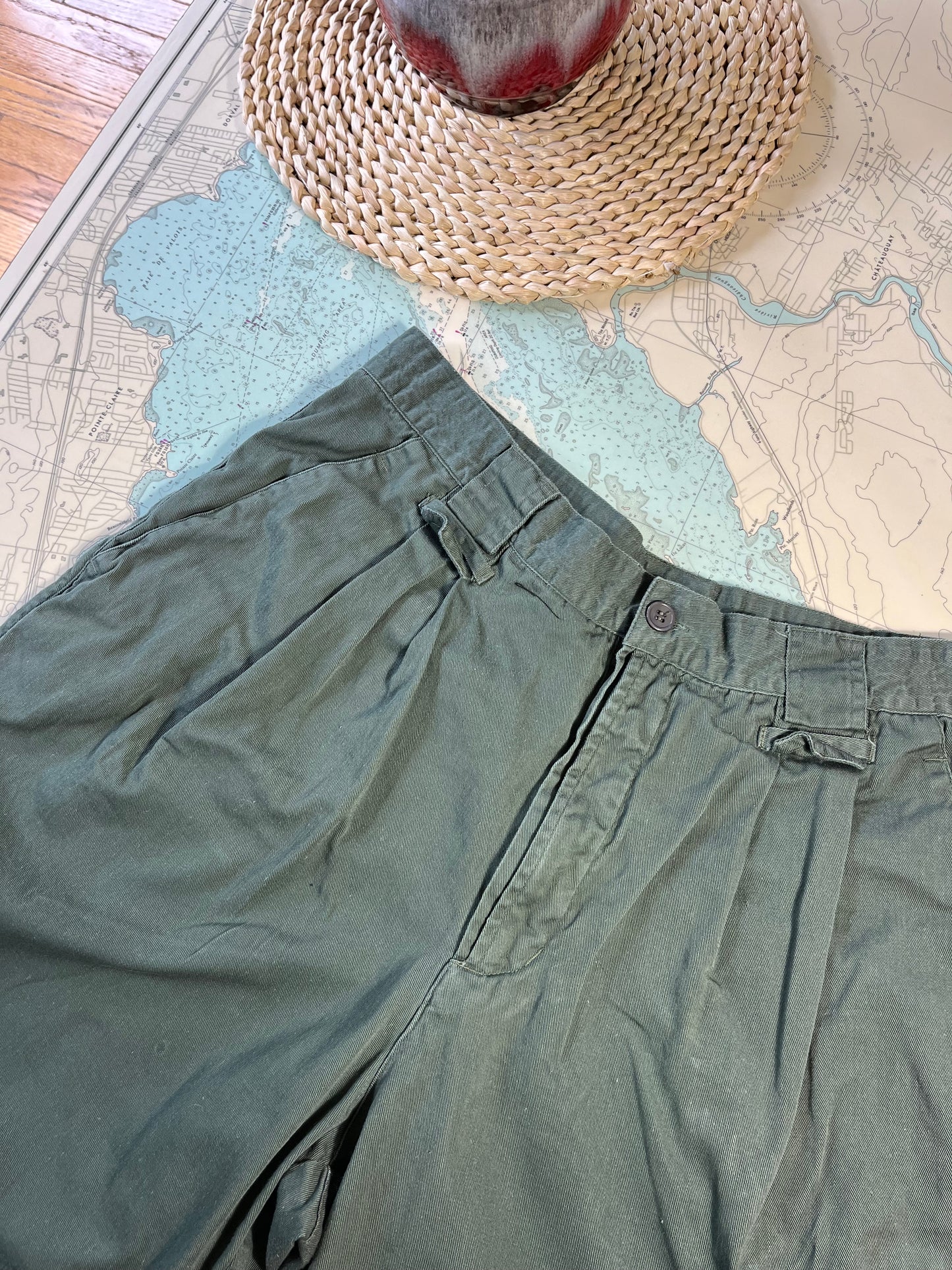 Vintage 90s ISPO Green Shorts