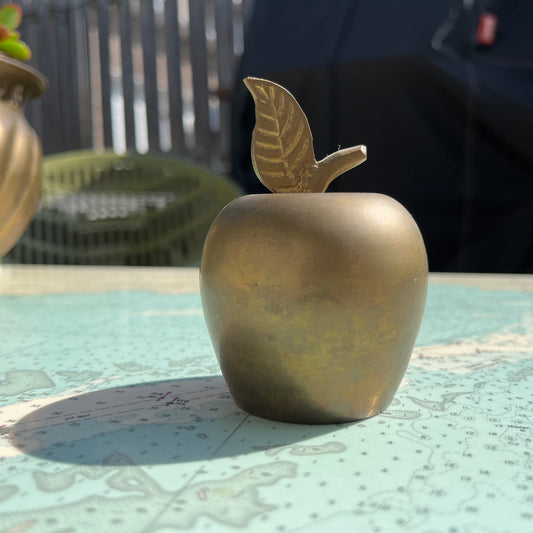 Vintage Brass Apple Bell