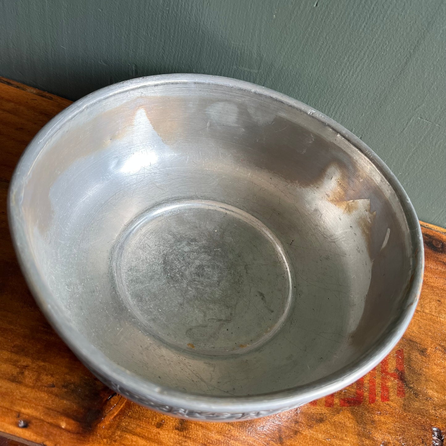 Vintage Nautical Selandia Norway Pewter Ship Bowl