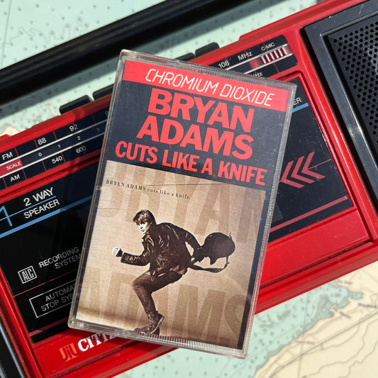 Vintage 1983 Bryan Adams Cuts Like a Knife Cassette Tape