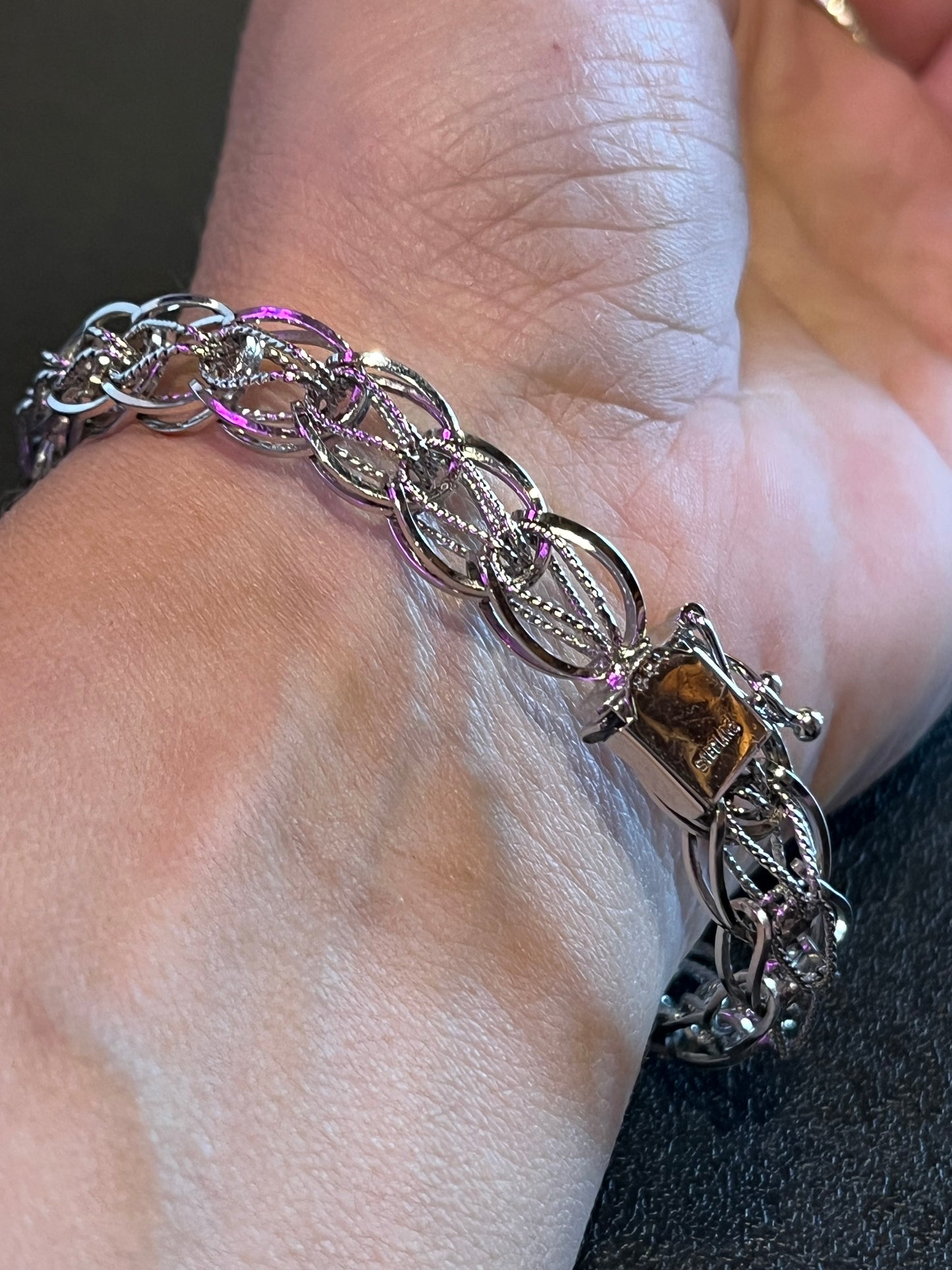 Vintage Sterling Silver Rembrandt Charm Bracelet