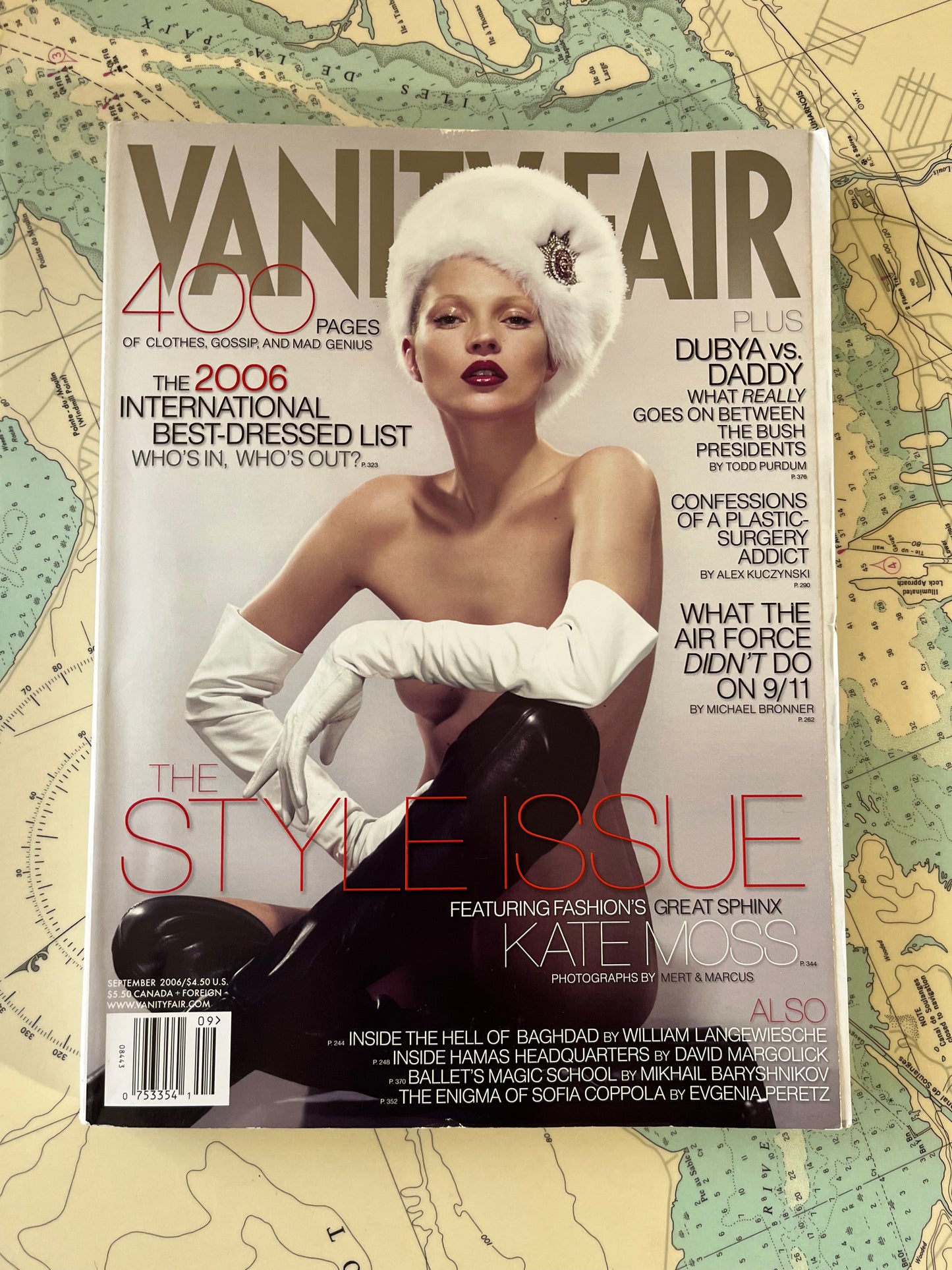 September 2006 Vanity Fair Magazine Kate Moss Cover