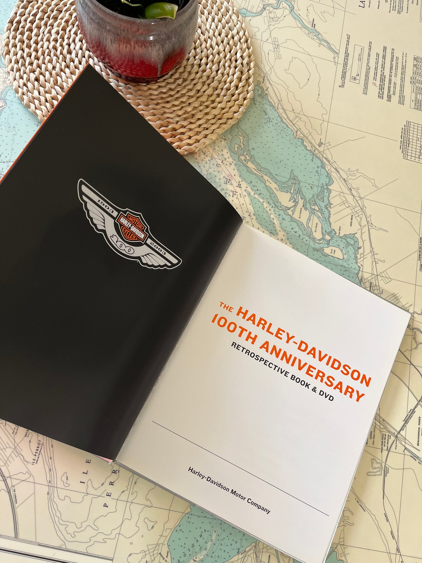 Vintage 2003 100 Years of Harley Davidson Retrospective Book & DVD