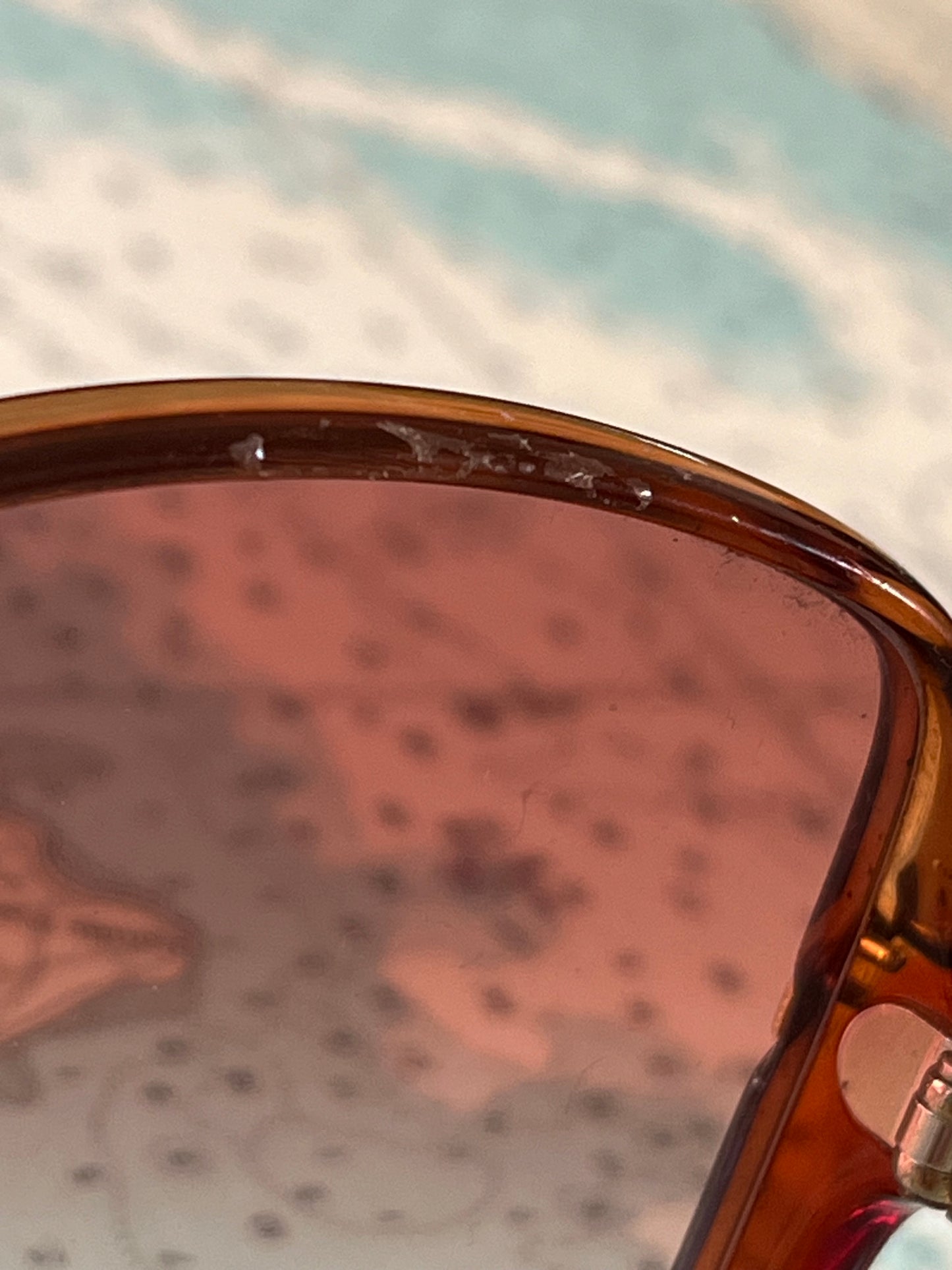 Vintage 70s Bausch & Lomb Oversized Amber Sunglasses