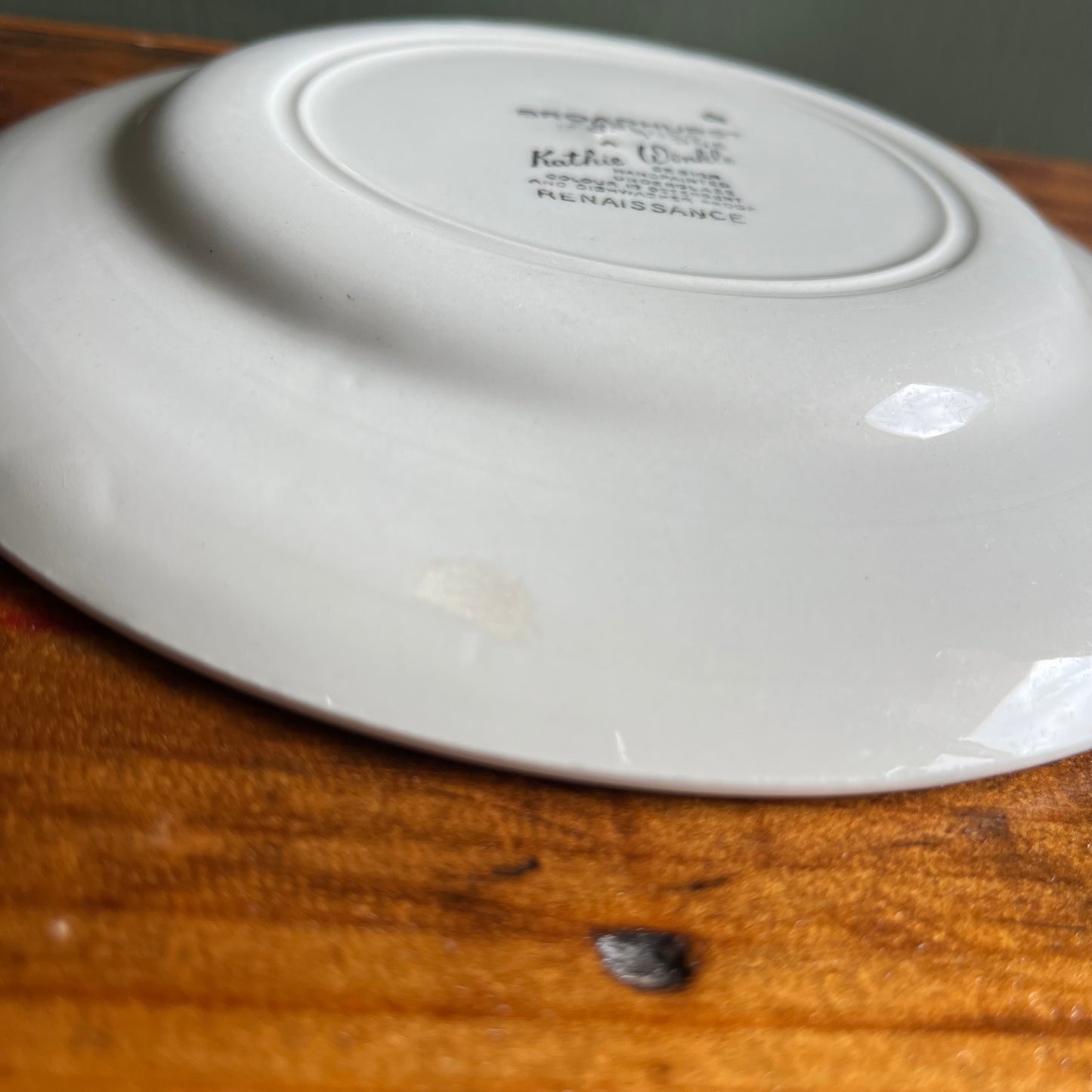 Vintage Kathie Winkle Ironstone Renaissance Side Plate