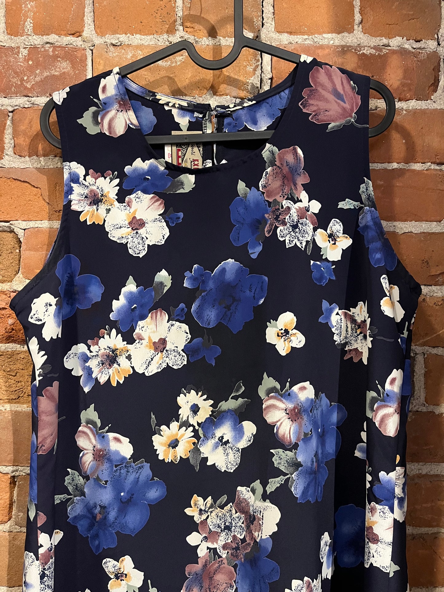 Vintage 90s Explosive Worldwide Dark Floral Dress