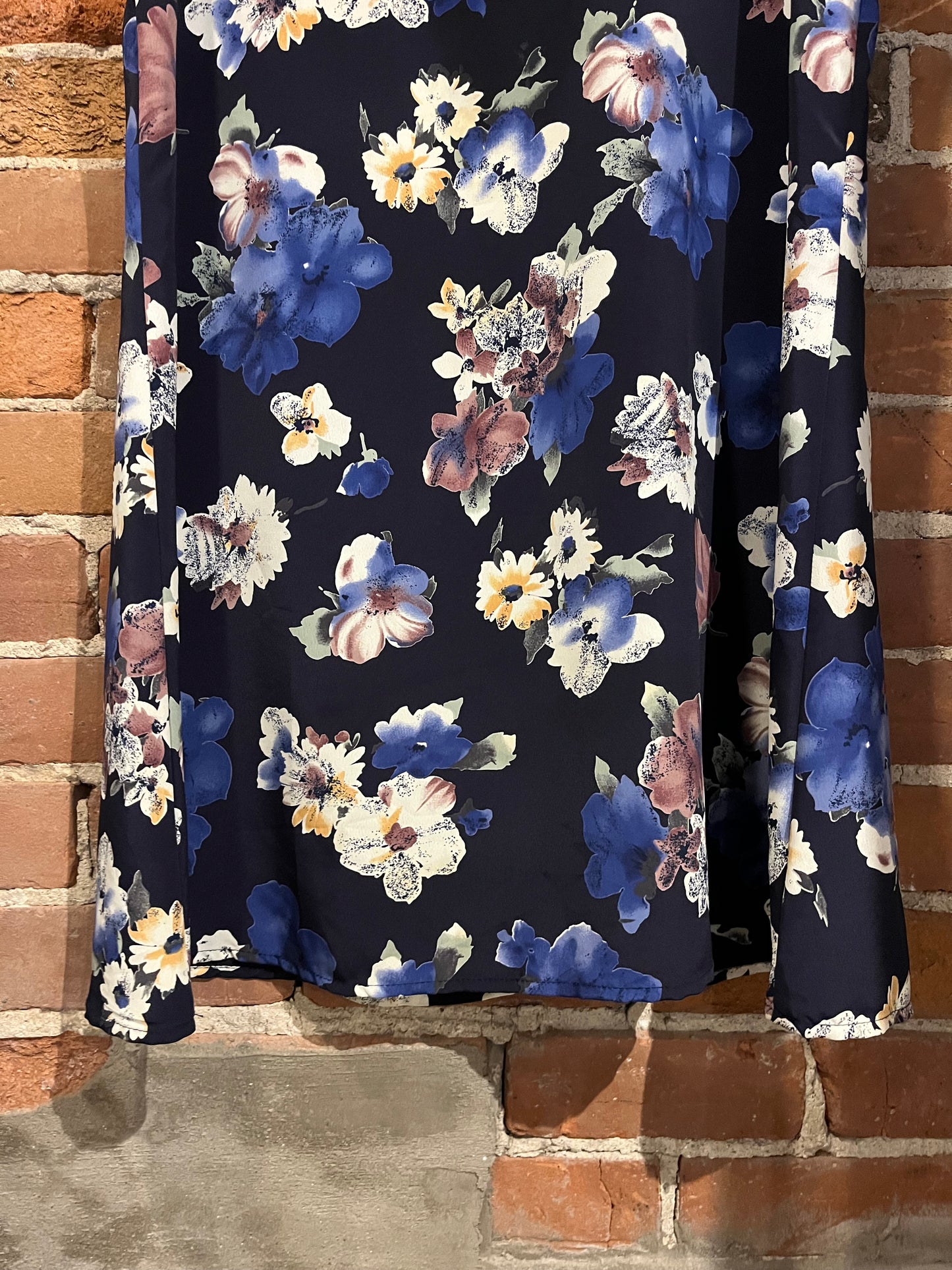Vintage 90s Explosive Worldwide Dark Floral Dress