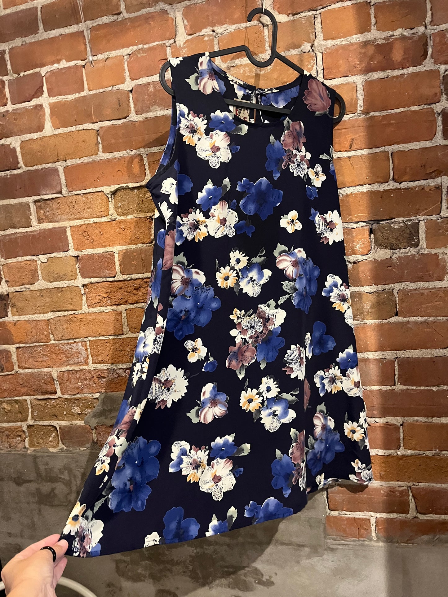 Vintage 90s Explosive Worldwide Dark Floral Dress