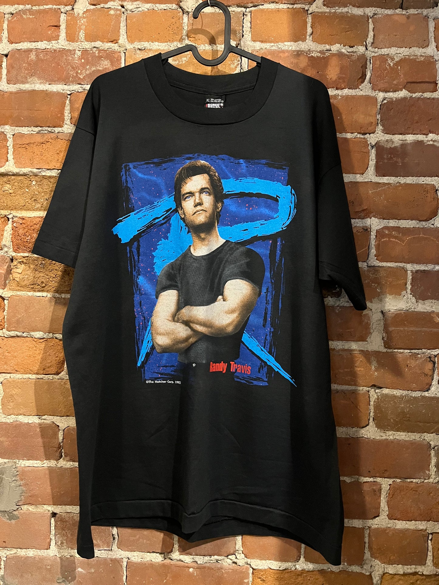 Vintage 1992 Randy Travis Screen Stars Tee Shirt