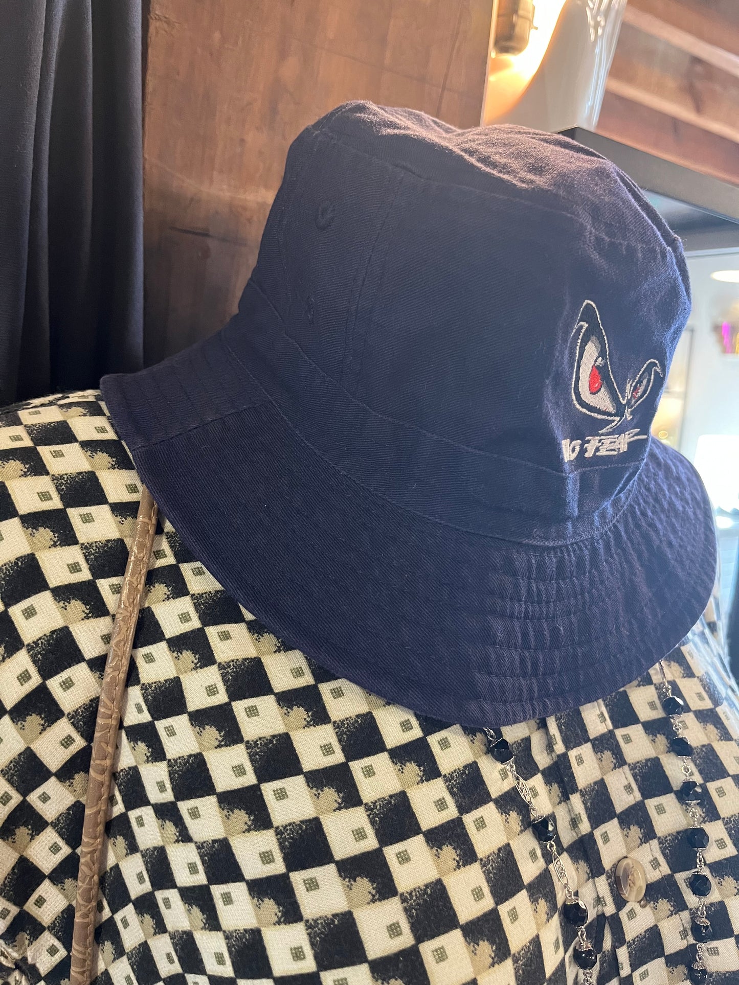 Vintage y2k No Fear Embroidered Bucket Hat