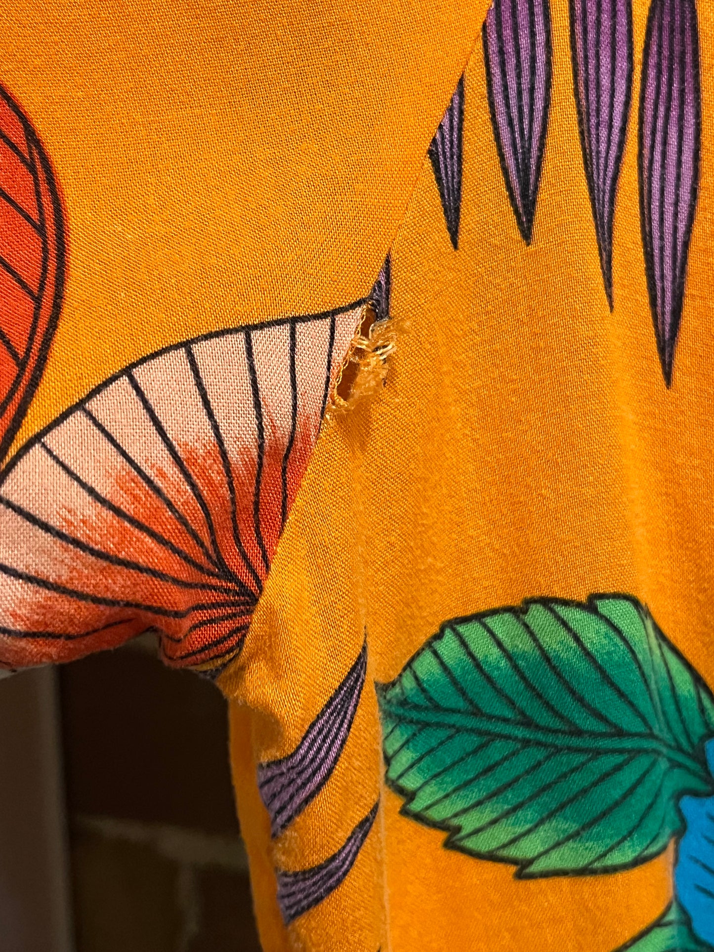 Vintage 70s That's Right Tropical Beach Romper