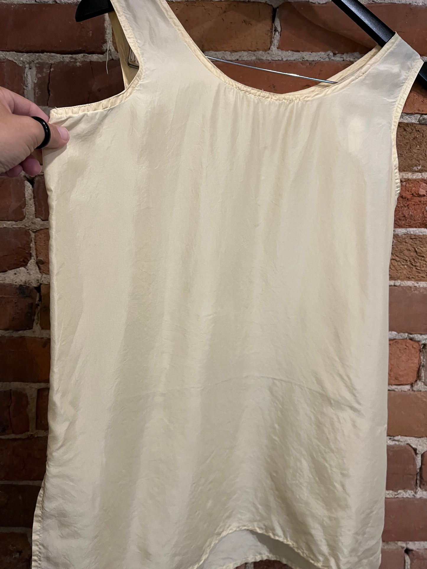 Vintage Butter Yellow Silk Camisol