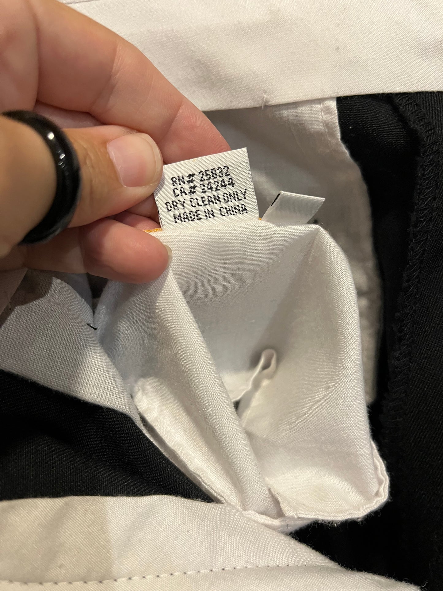 Vintage Circle S Black Tuxedo Pants