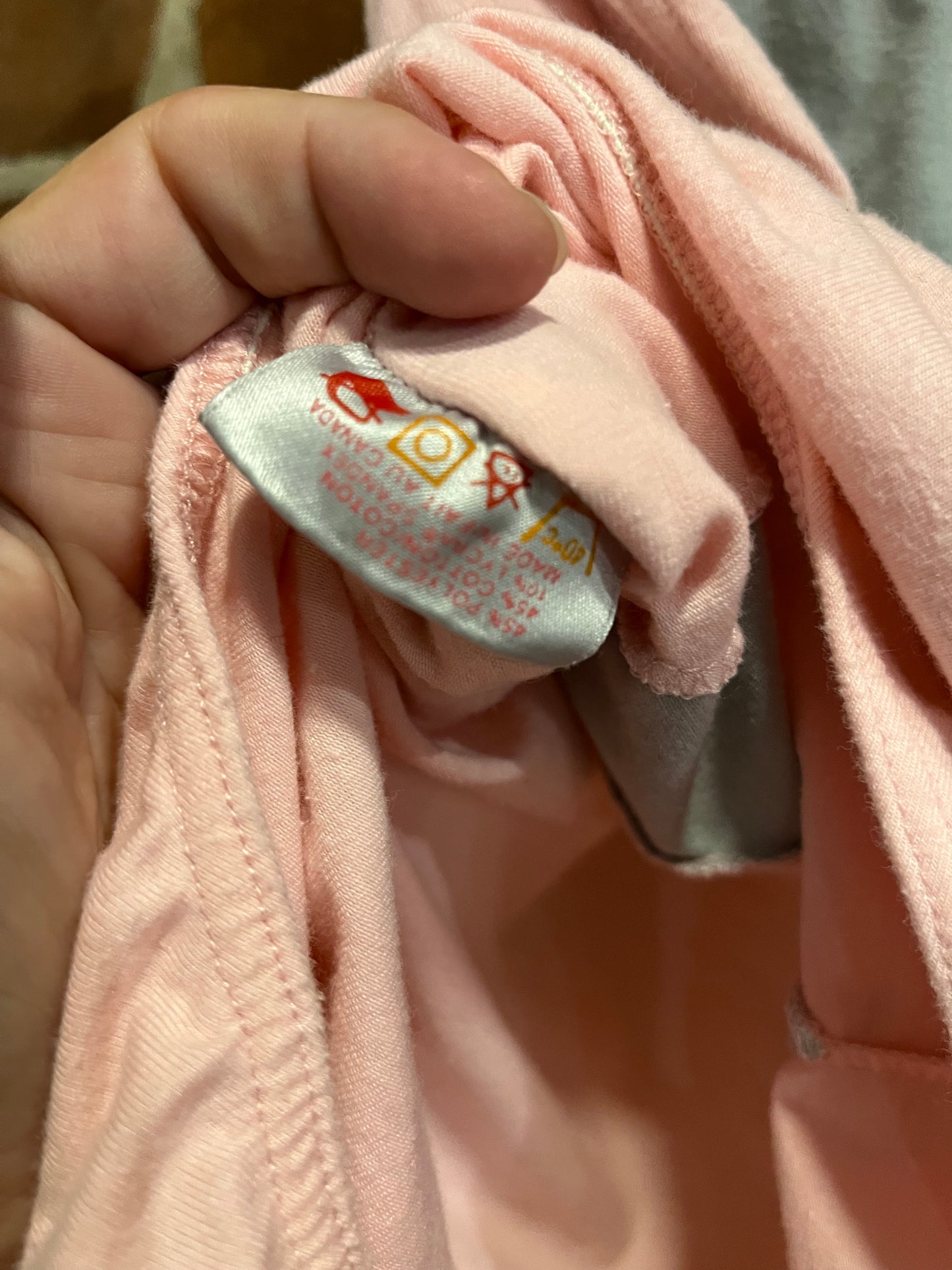 Vintage Figures Pink and Grey Chevron Bodysuit