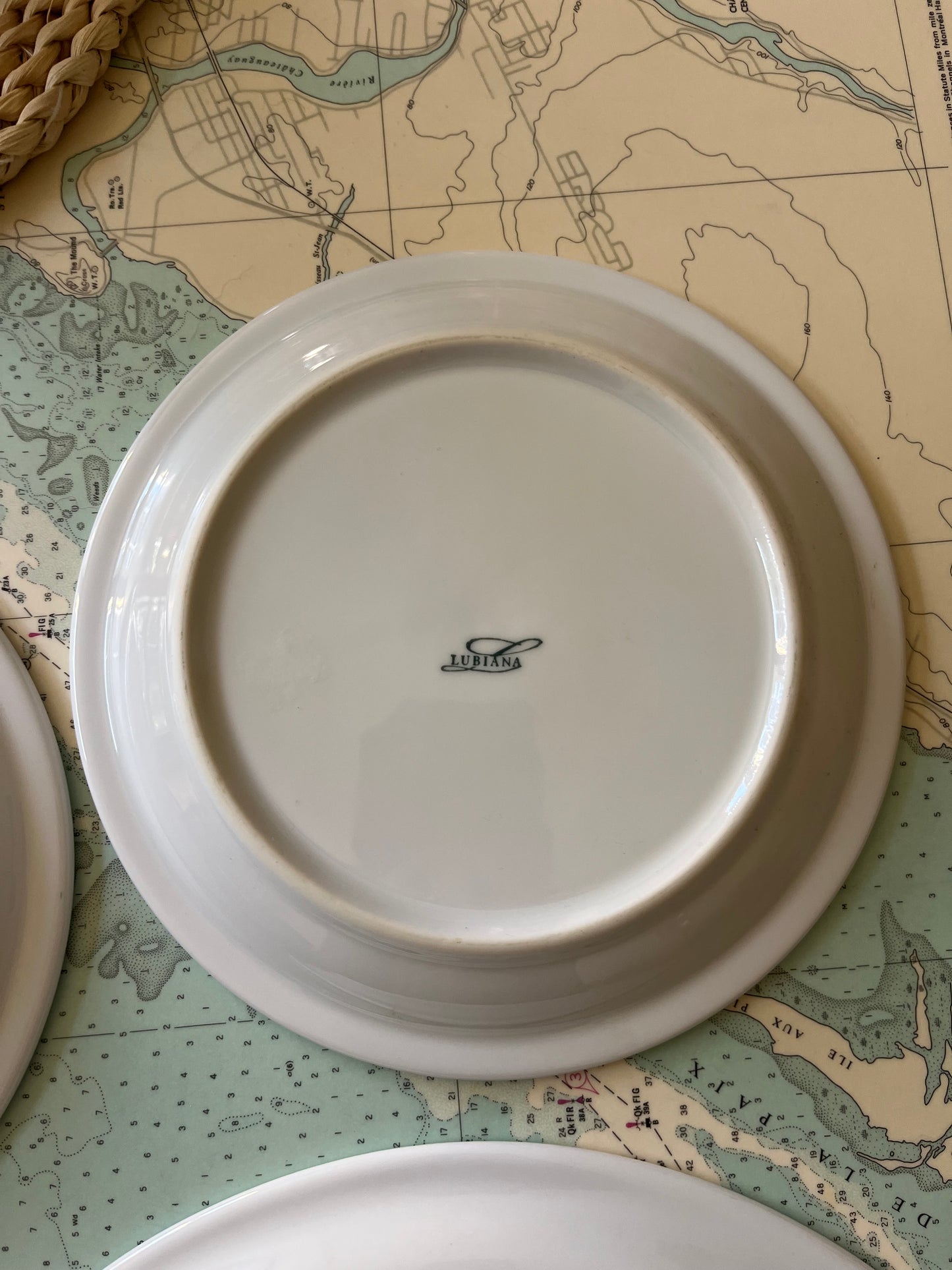 Vintage Set of Three Lubiana Cheese Plates