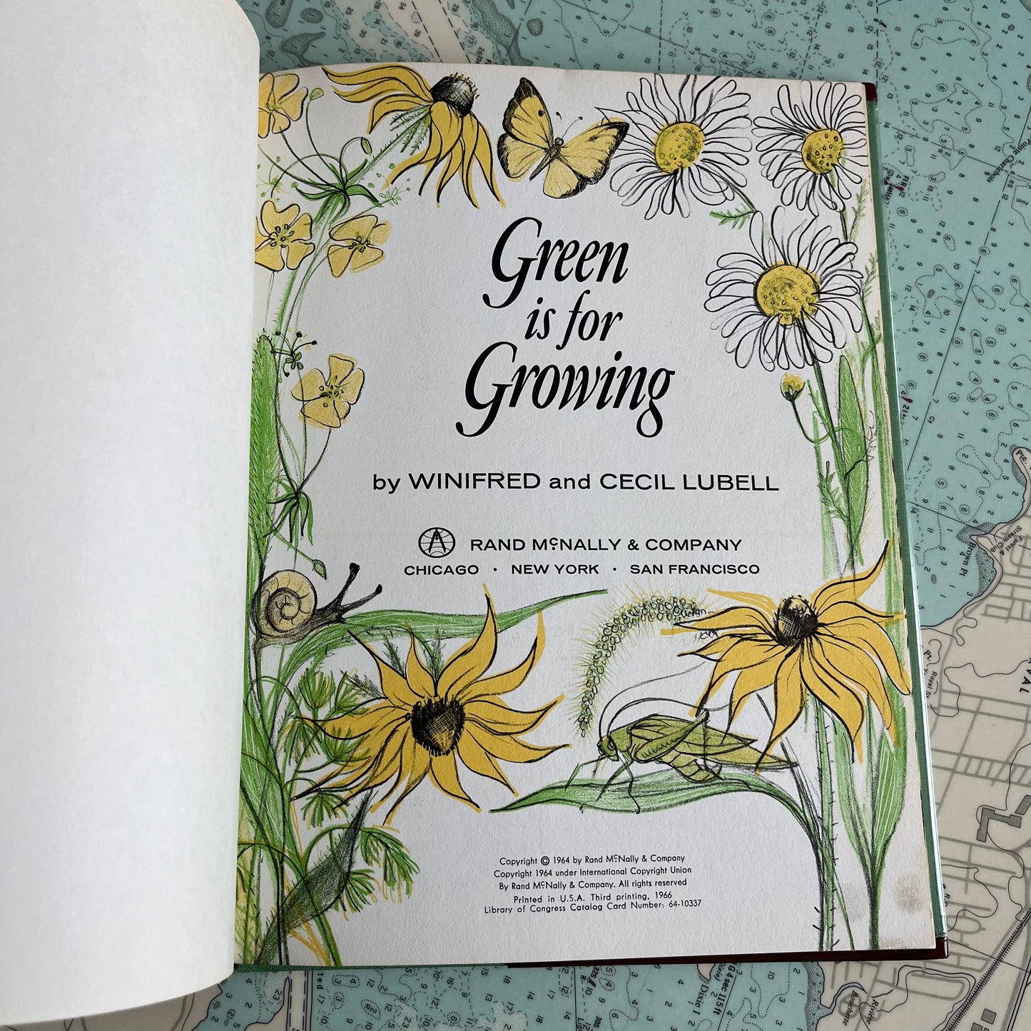 Vintage 1968 Green is for Growing Hardcover Book