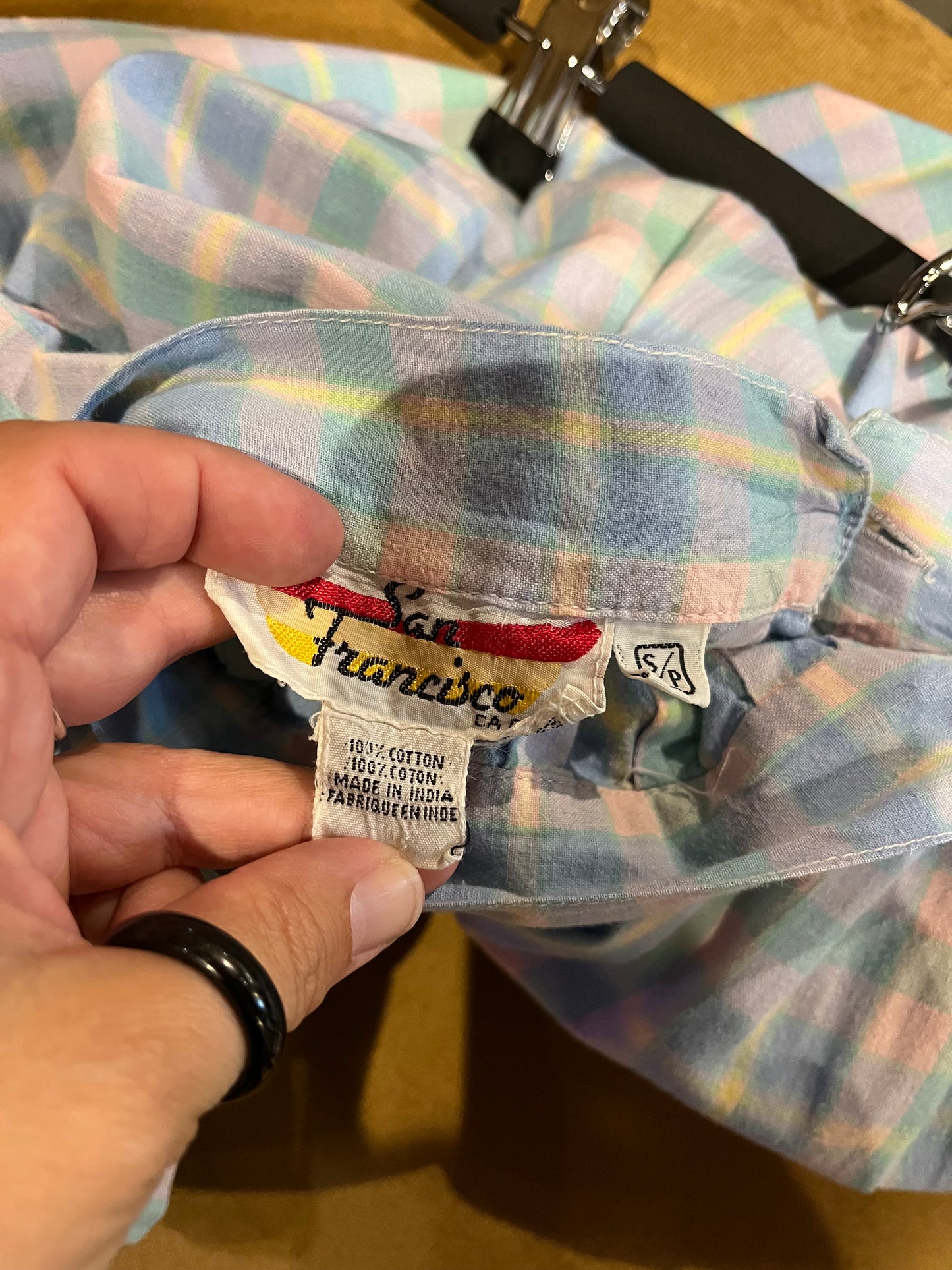 Vintage 90s San Francisco Pastel Plaid Skirt