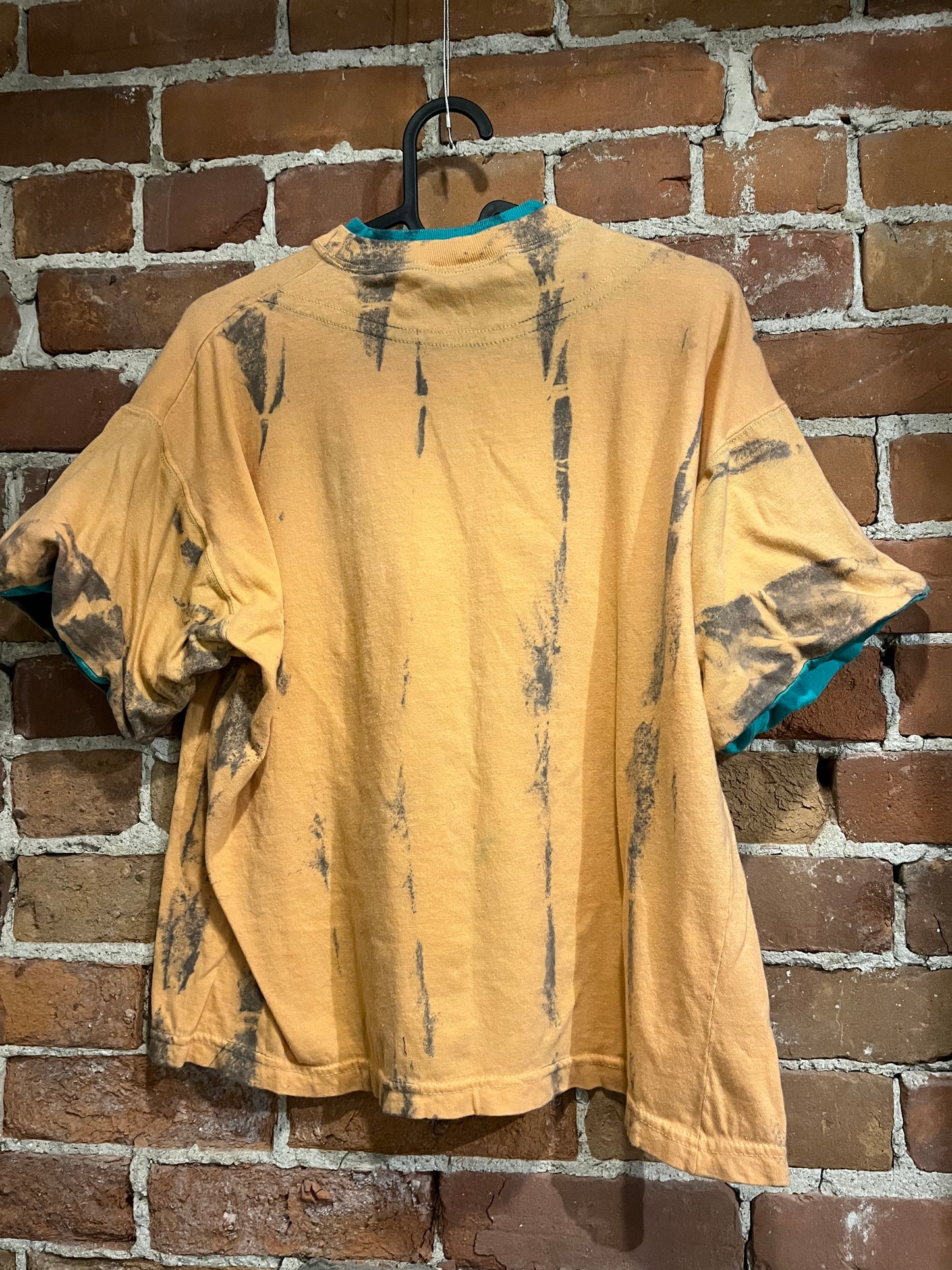 Vintage Land 'n Sea Tie Dyed Layered Look Tee Shirt