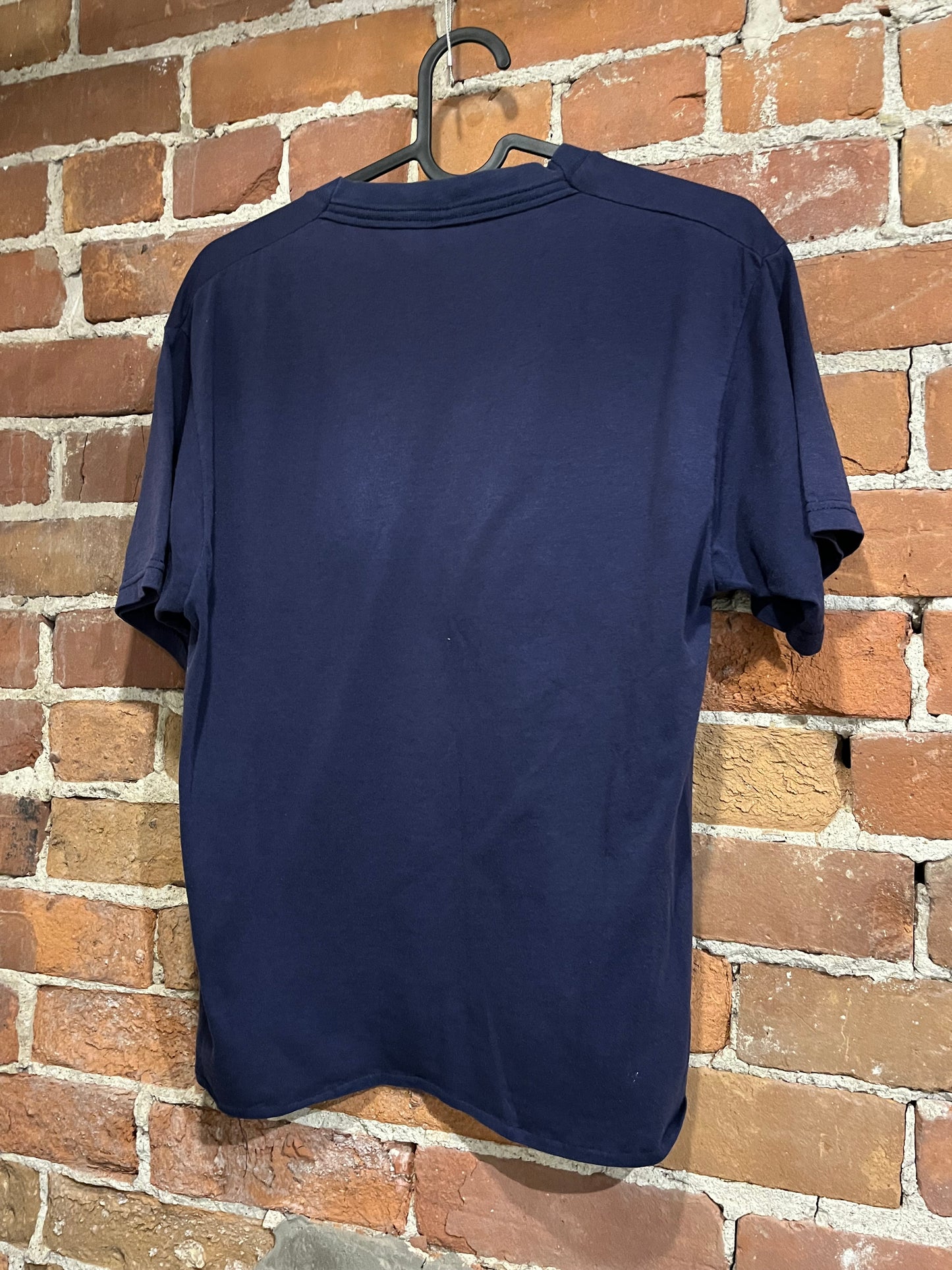 Vintage Navy Fruit of the Loom Pocket Tee Shirt