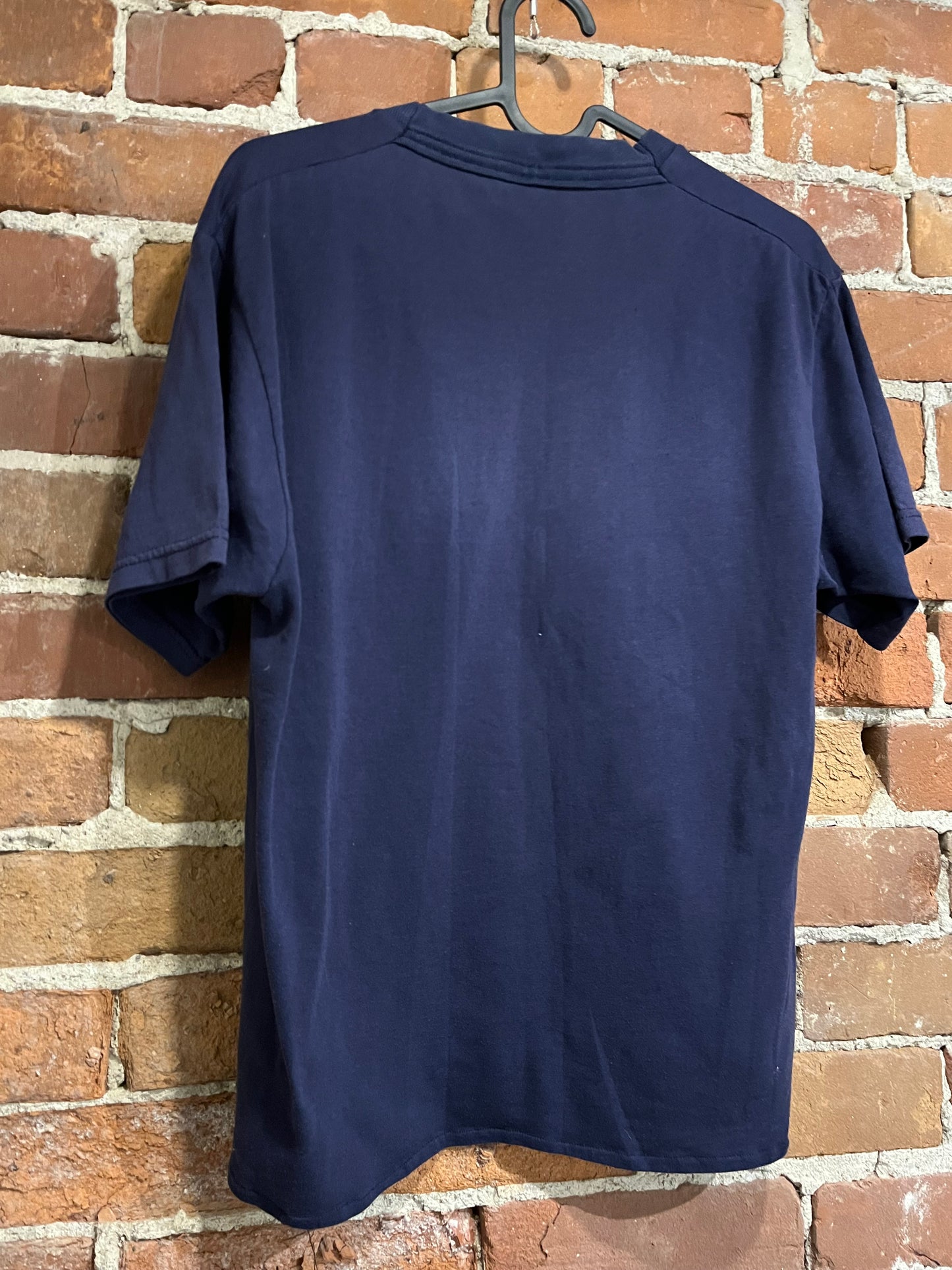 Vintage Navy Fruit of the Loom Pocket Tee Shirt