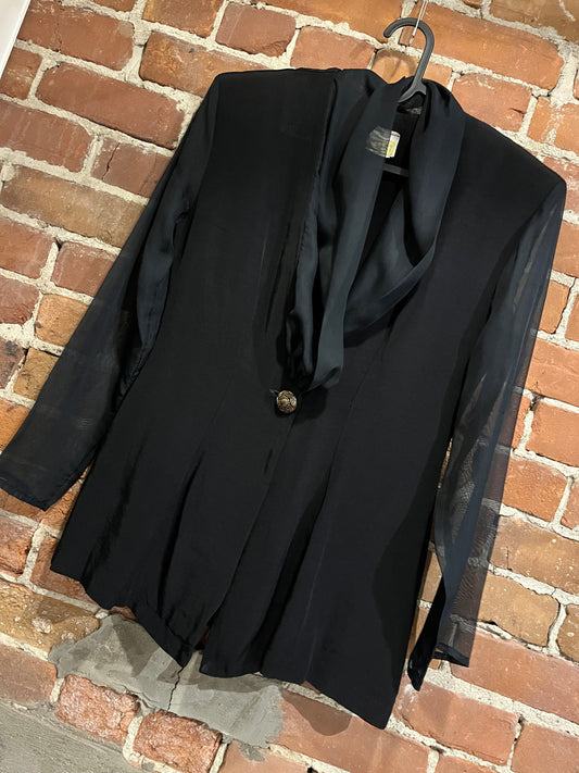 Vintage Last Exit USA Sheer Sleeve Blazer