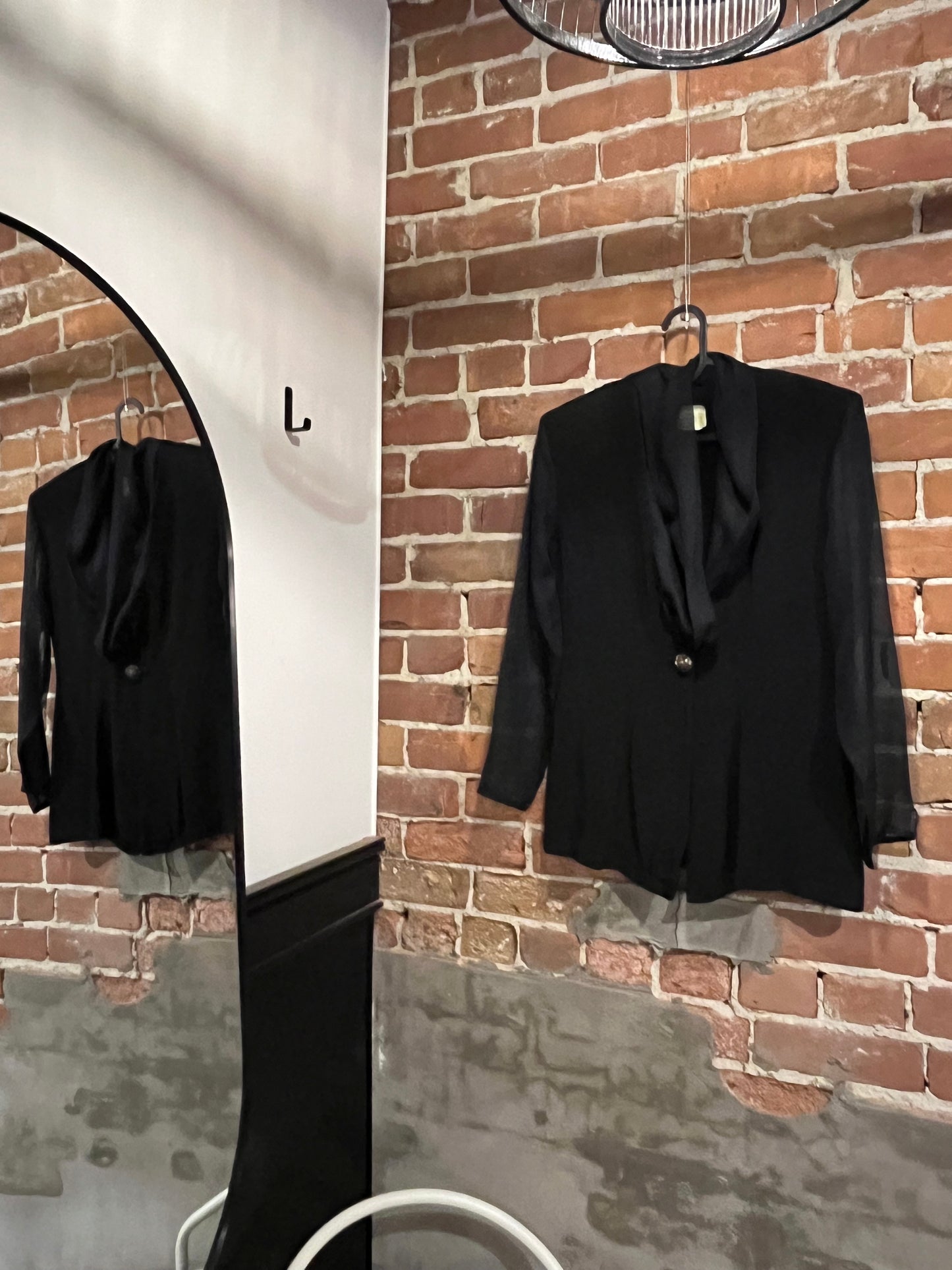 Vintage Last Exit USA Sheer Sleeve Blazer