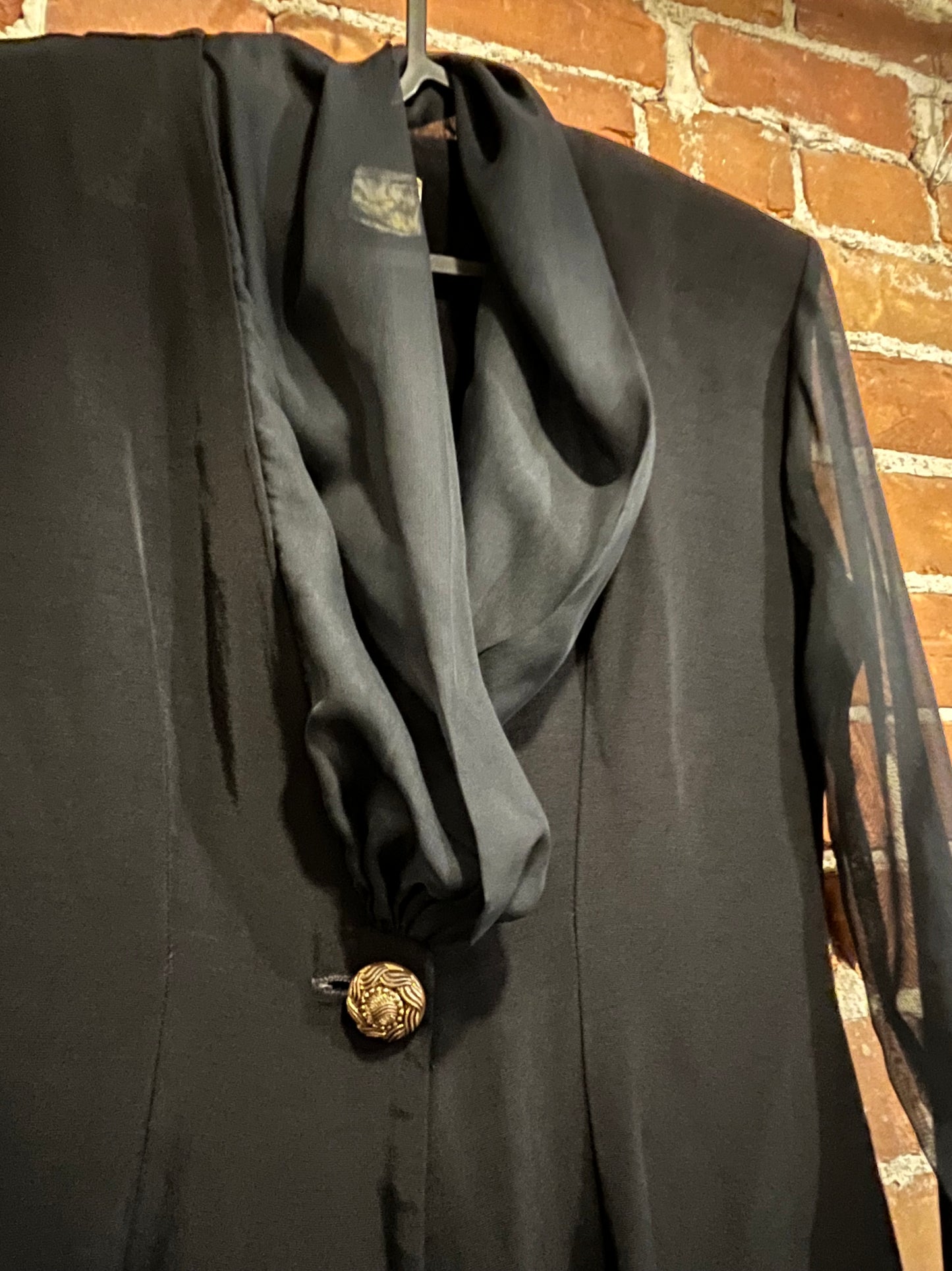 Vintage Last Exit USA Sheer Sleeve Blazer