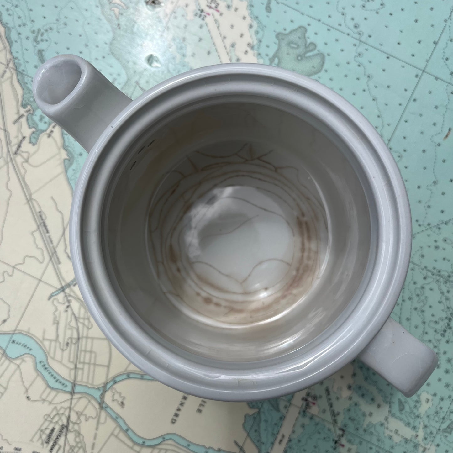 Vintage 60s Floral Teapot Mirage Ironstone Ware by Myott England