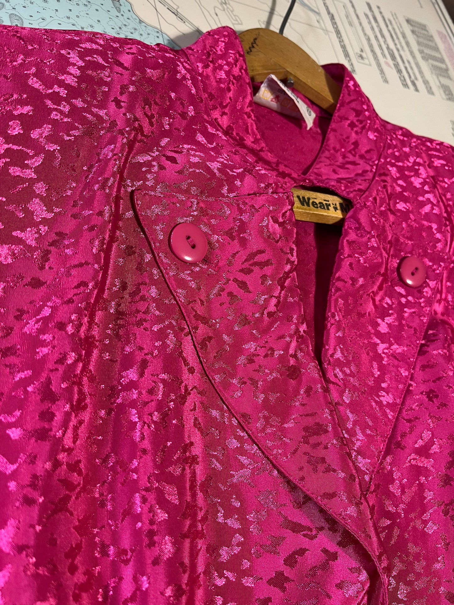 Vintage 80s Pink Cheetah Joni Blair Dress