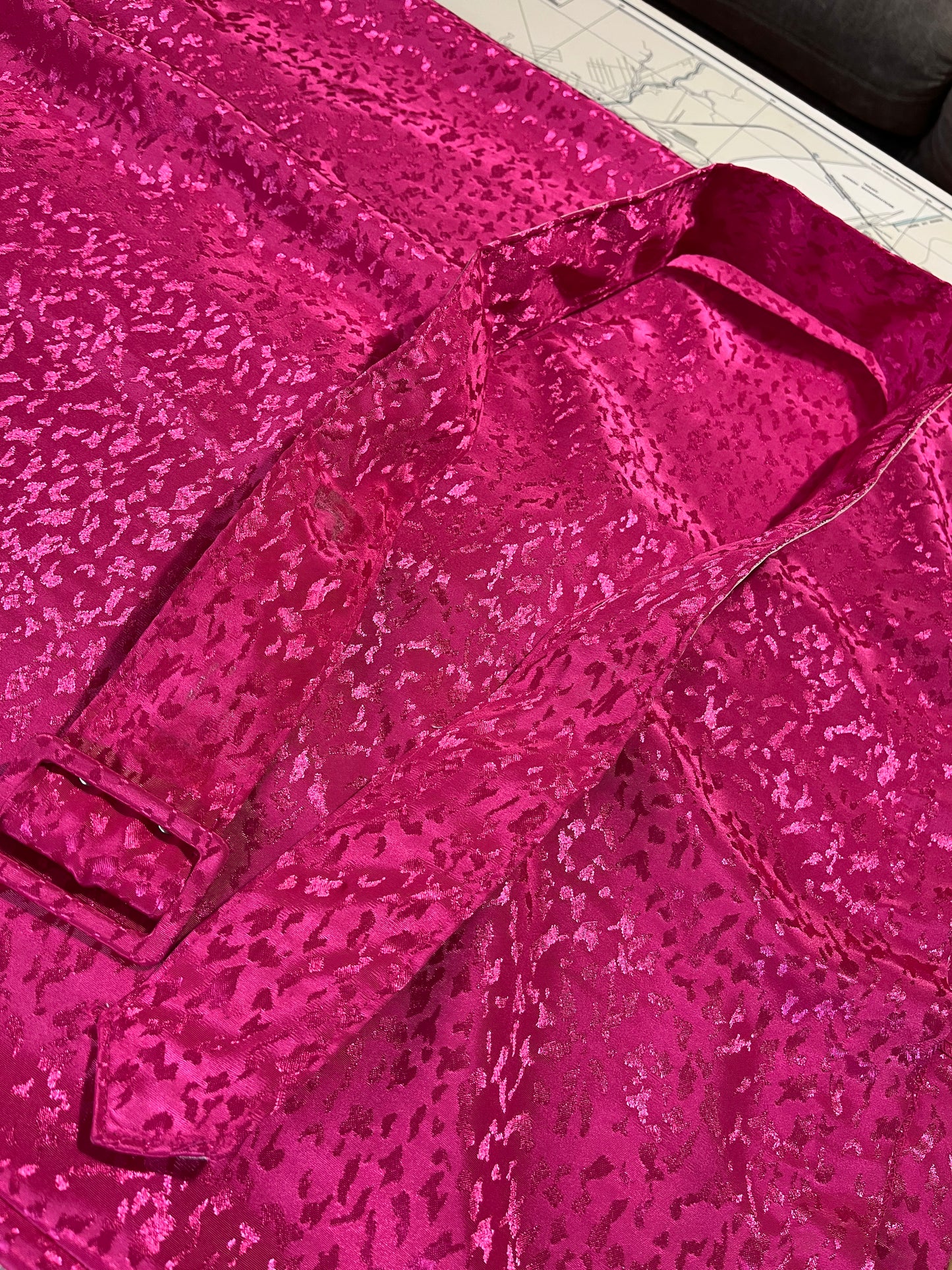 Vintage 80s Pink Cheetah Joni Blair Dress