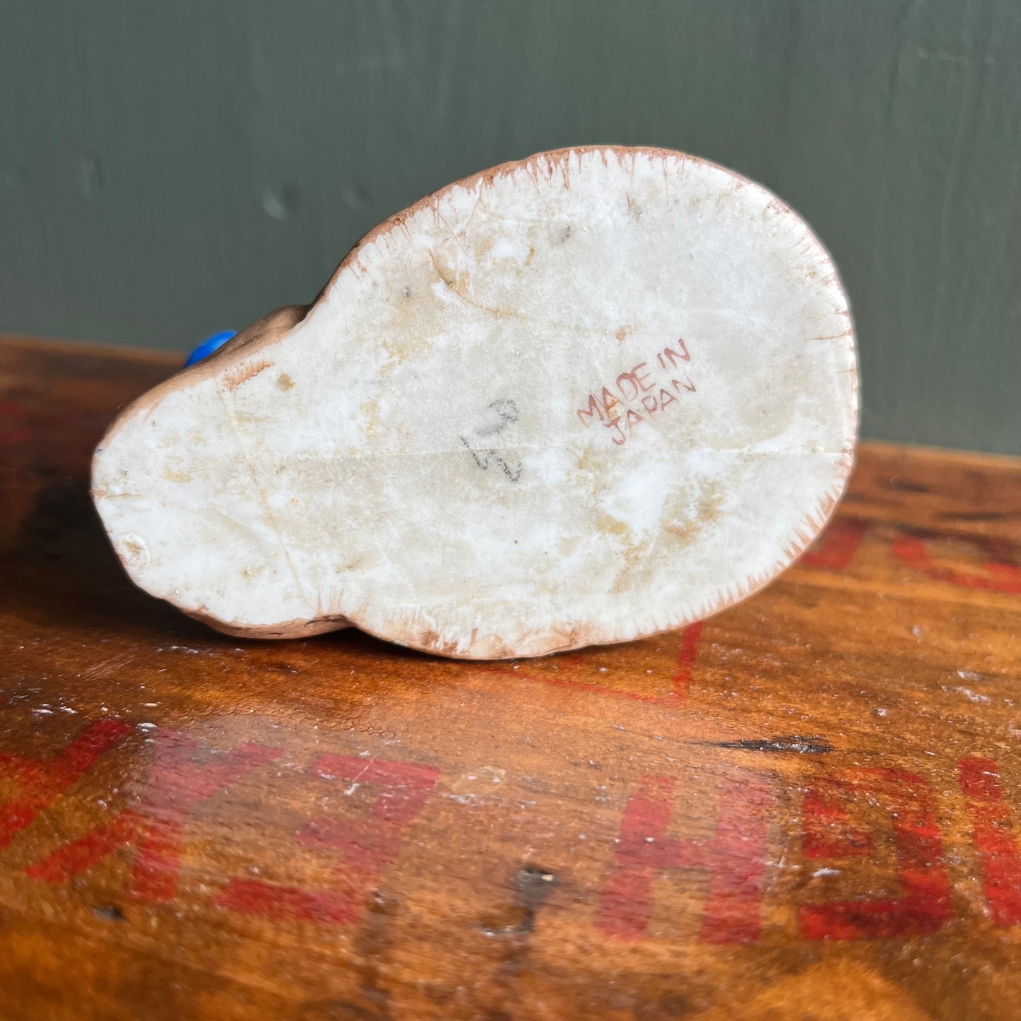 Vintage Mini Redhead Boy with Treestump Planter / Vessel