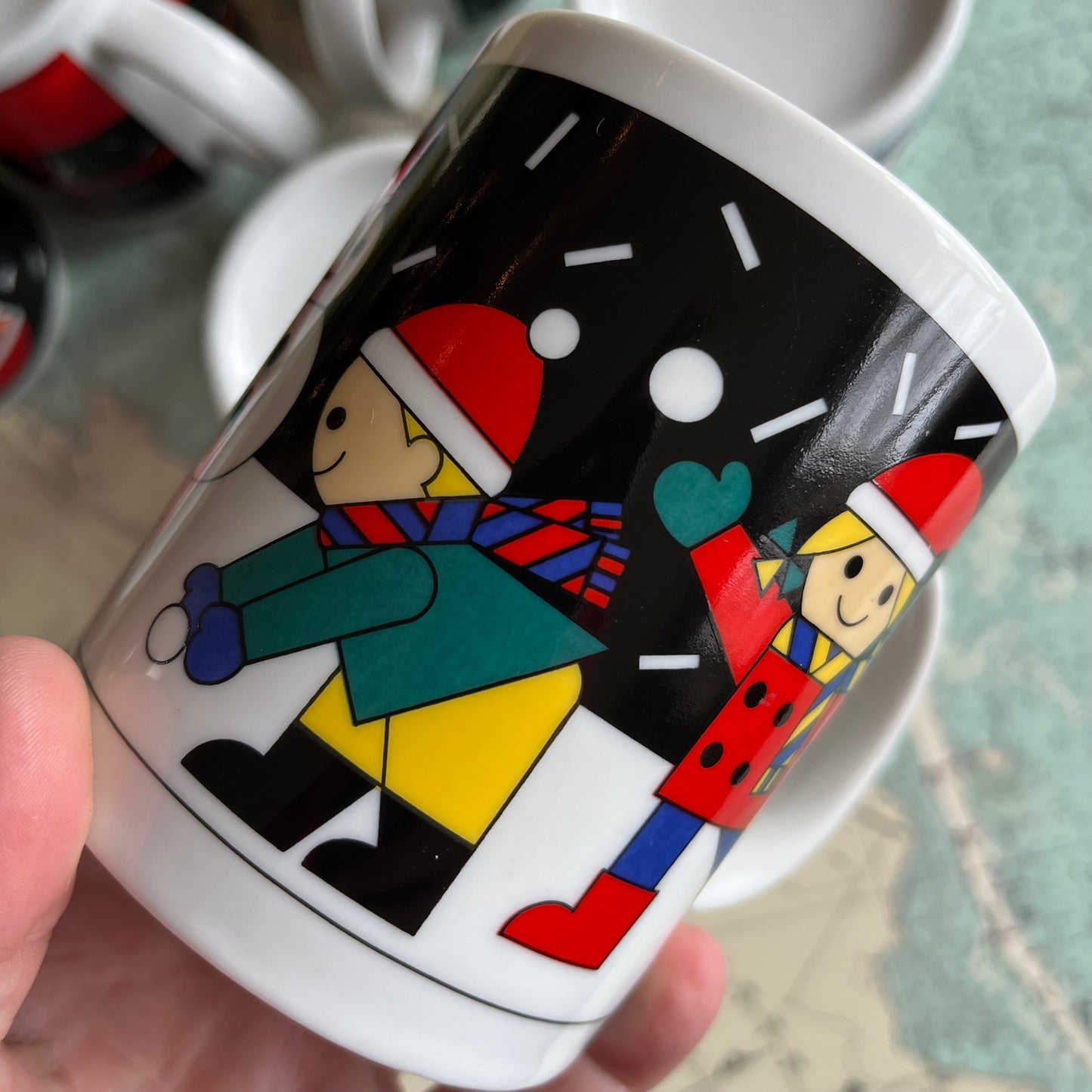 Vintage 1991 Miyazaki Creates Christmas Mugs Set of 6