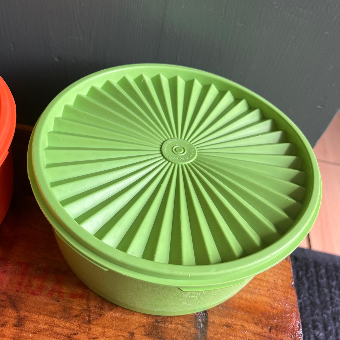 Vintage 70s Stacking Tupperware Canisters