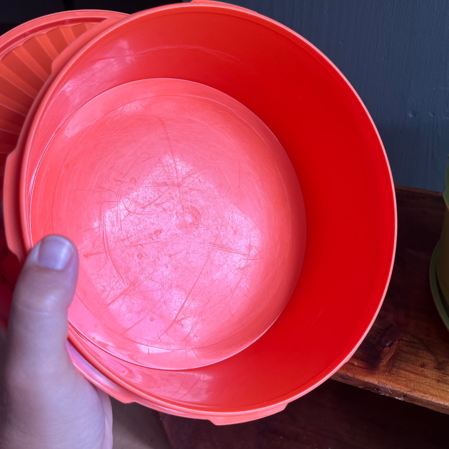 Vintage 70s Stacking Tupperware Canisters