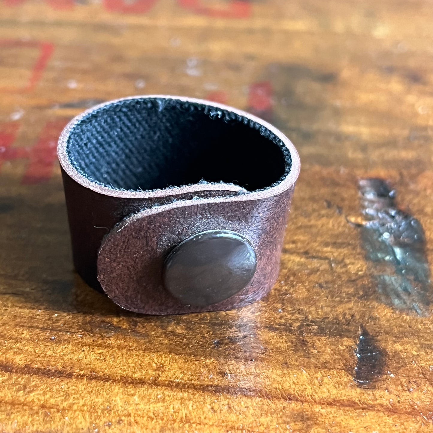 Vintage Boy Scouts Leather Wolf Scarf Holder