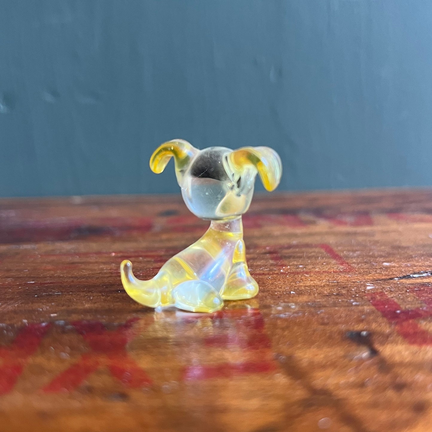 Vintage Miniature Glass Chihuahua Figurine