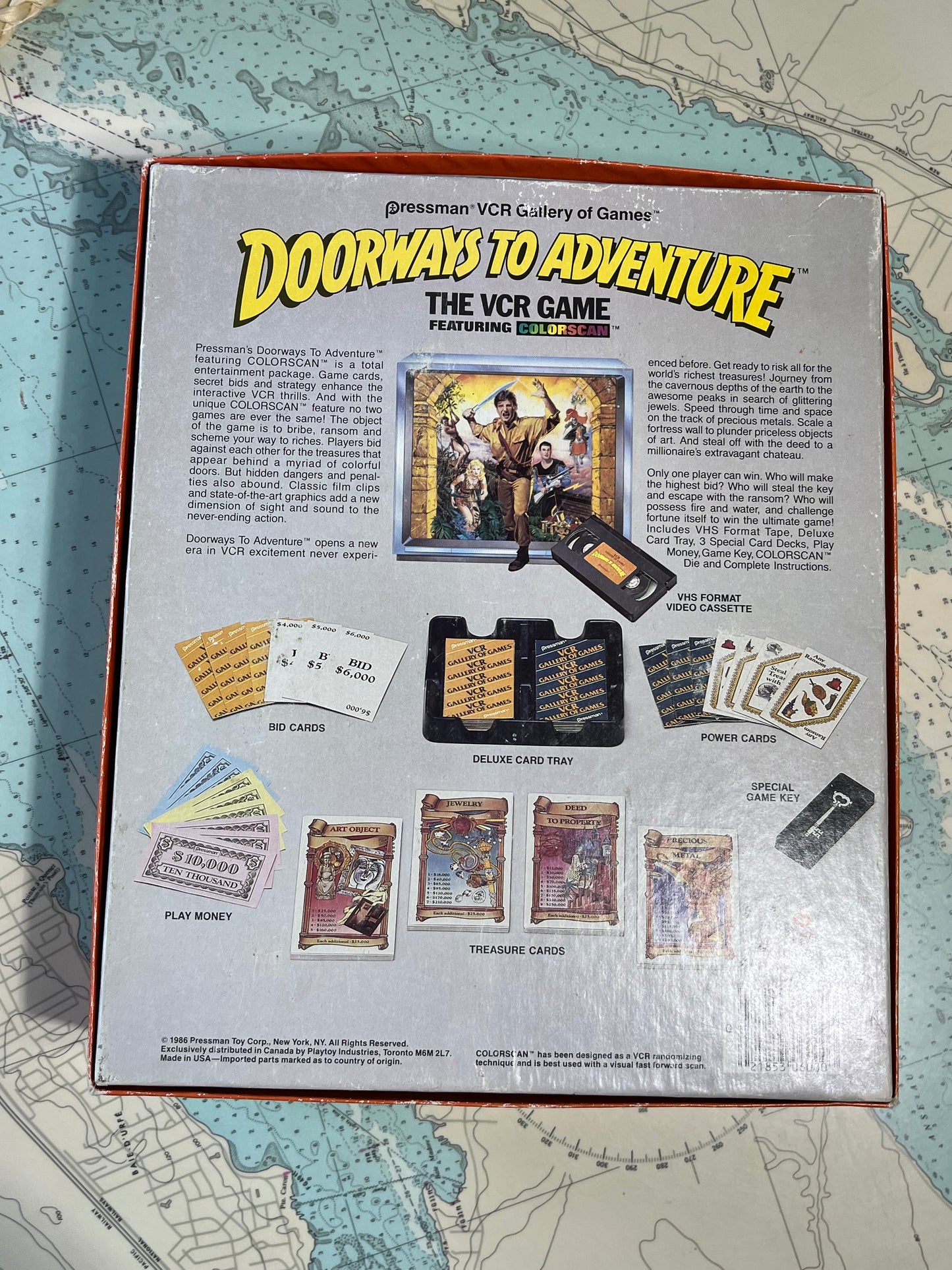 Vintage 1986 Doorways to Adventure VCR Game