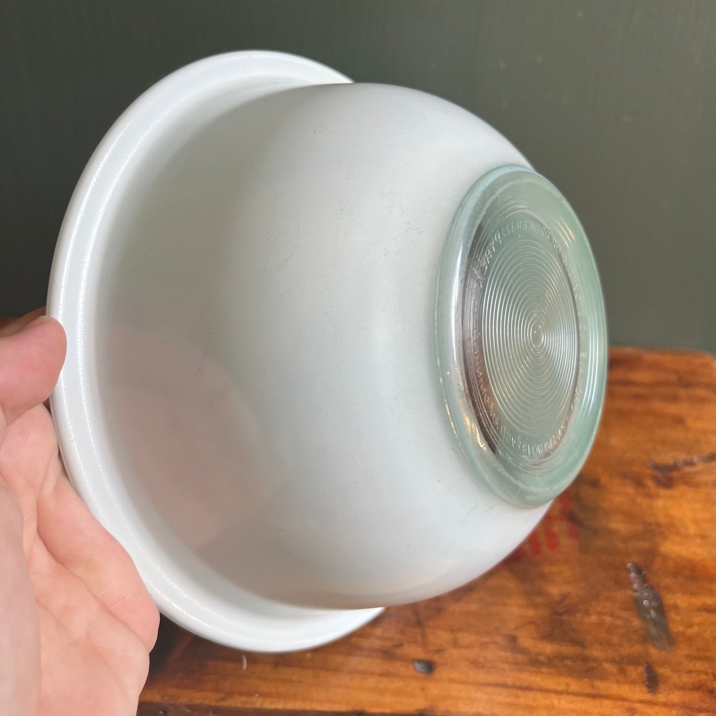 Vintage Pyrex Powder Blue Glass Bowl 322 1L