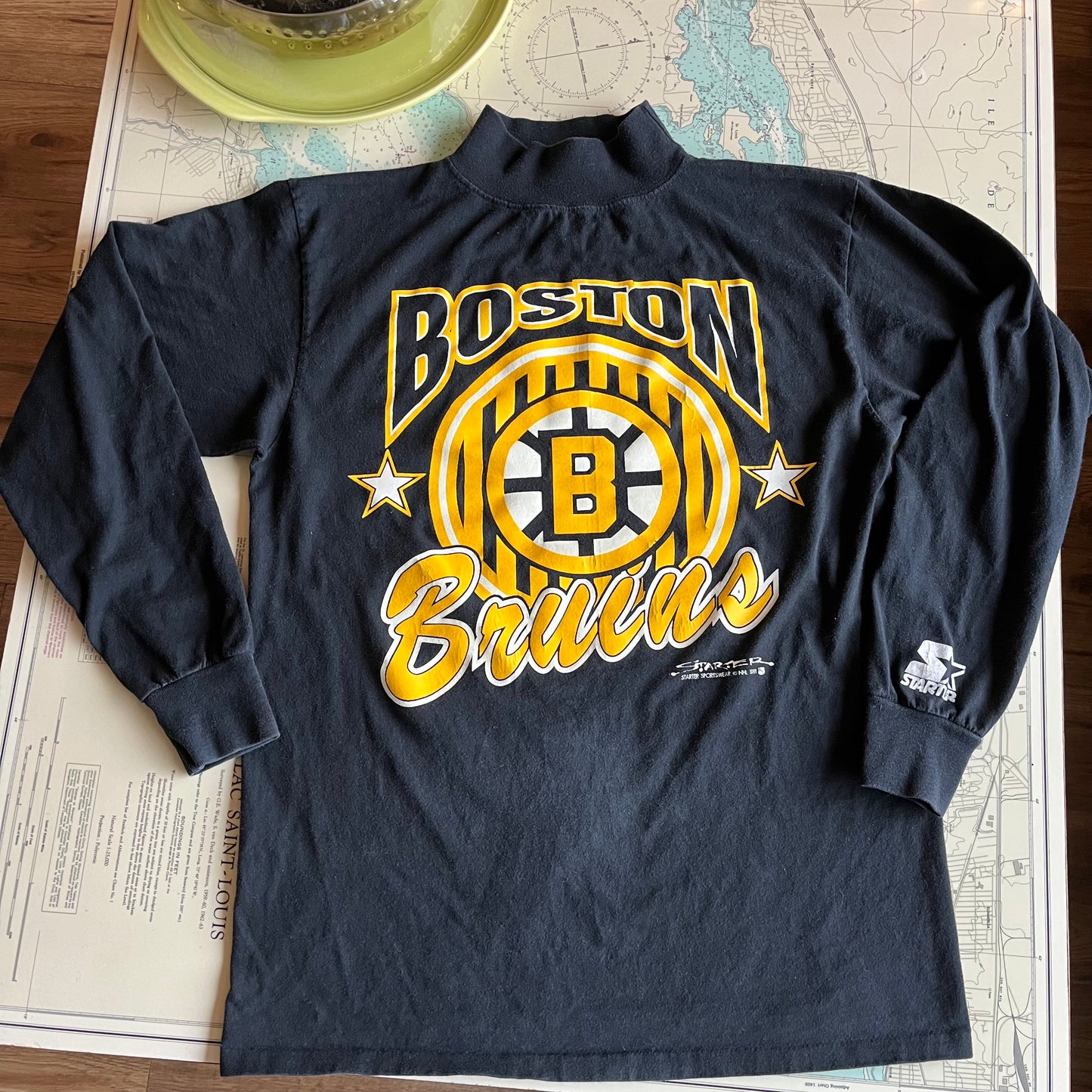 Vintage 1991 Boston Bruins Starter Long Sleeve Graphic Tee