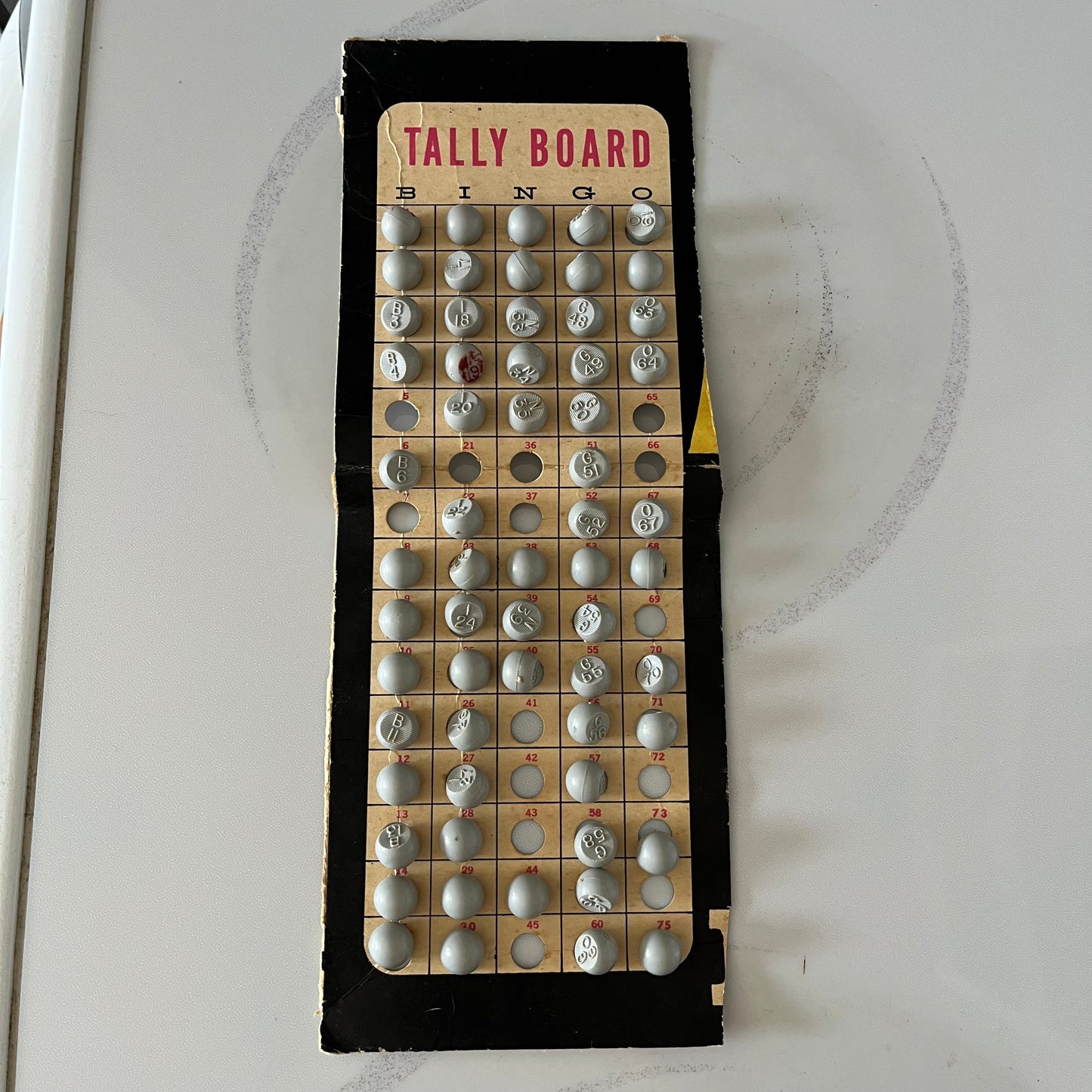 Vintage Tucket Toy Co Bingo Game and Cards