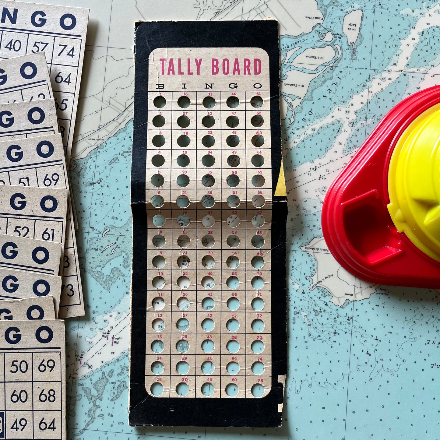 Vintage Tucket Toy Co Bingo Game and Cards