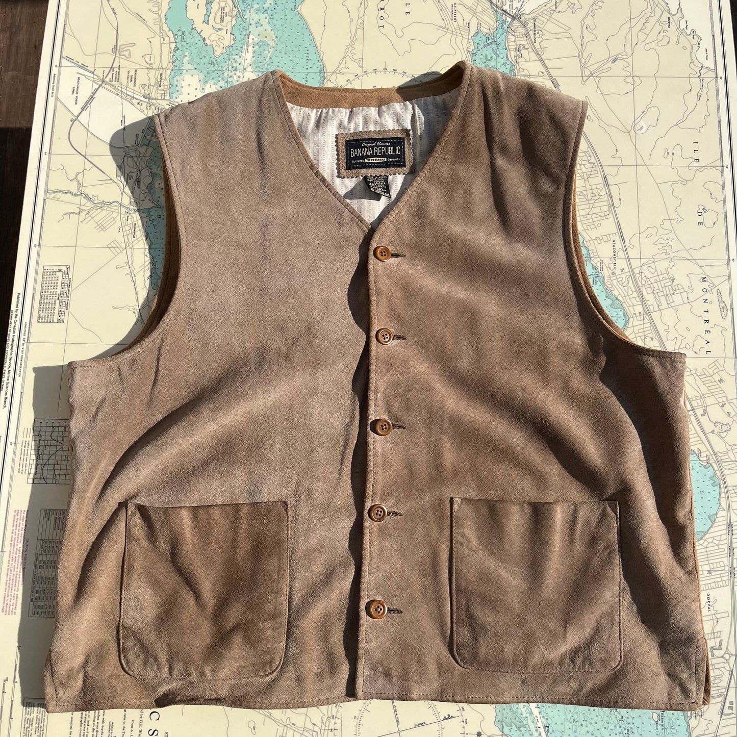 Vintage Banana Republic Suede Vest