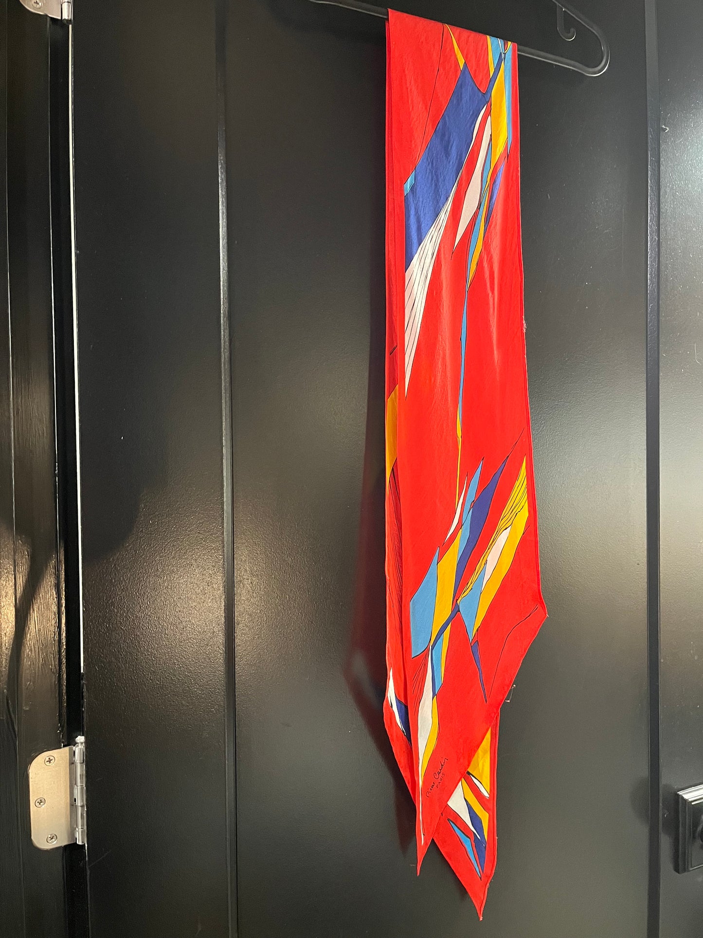 Vintage Pierre Cardin Skinny Silk Scarf