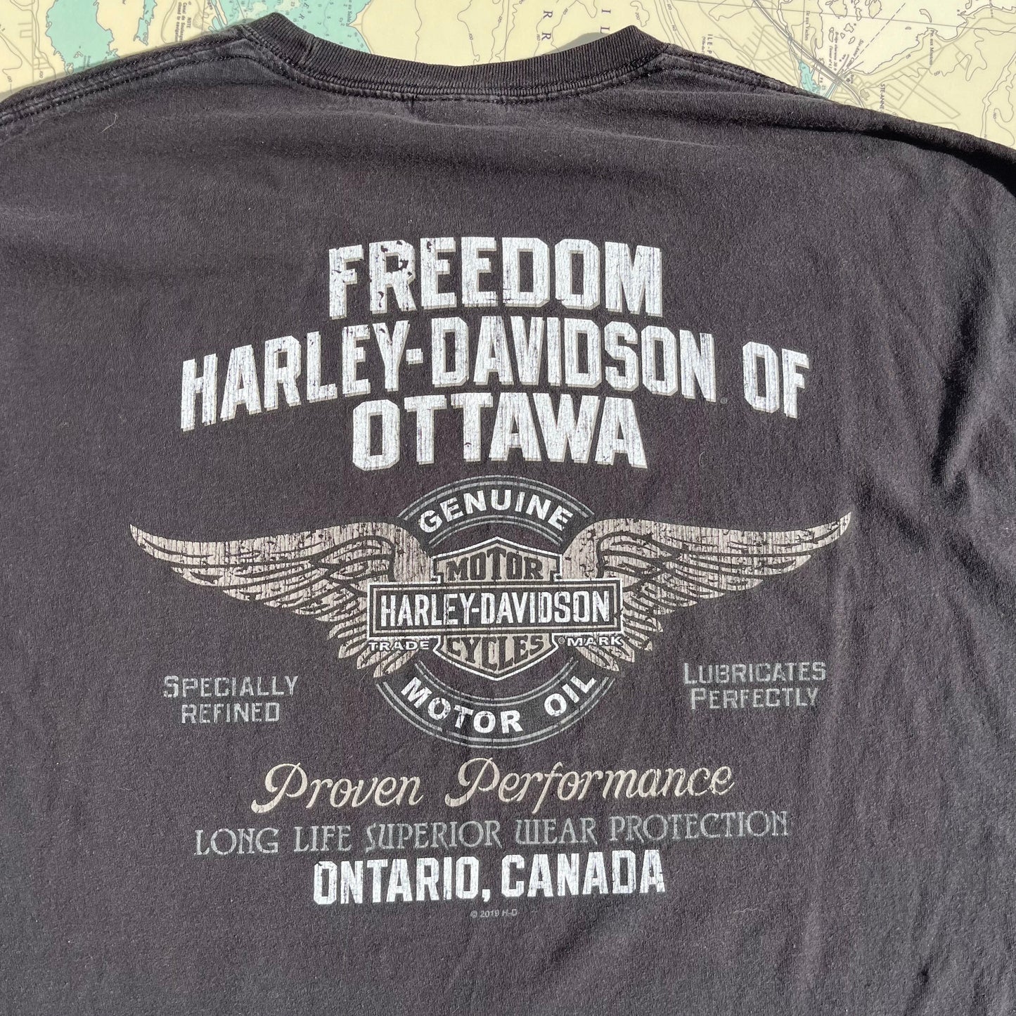 Harley Davidson Motorcycles Ottawa Skull Graphic Tee