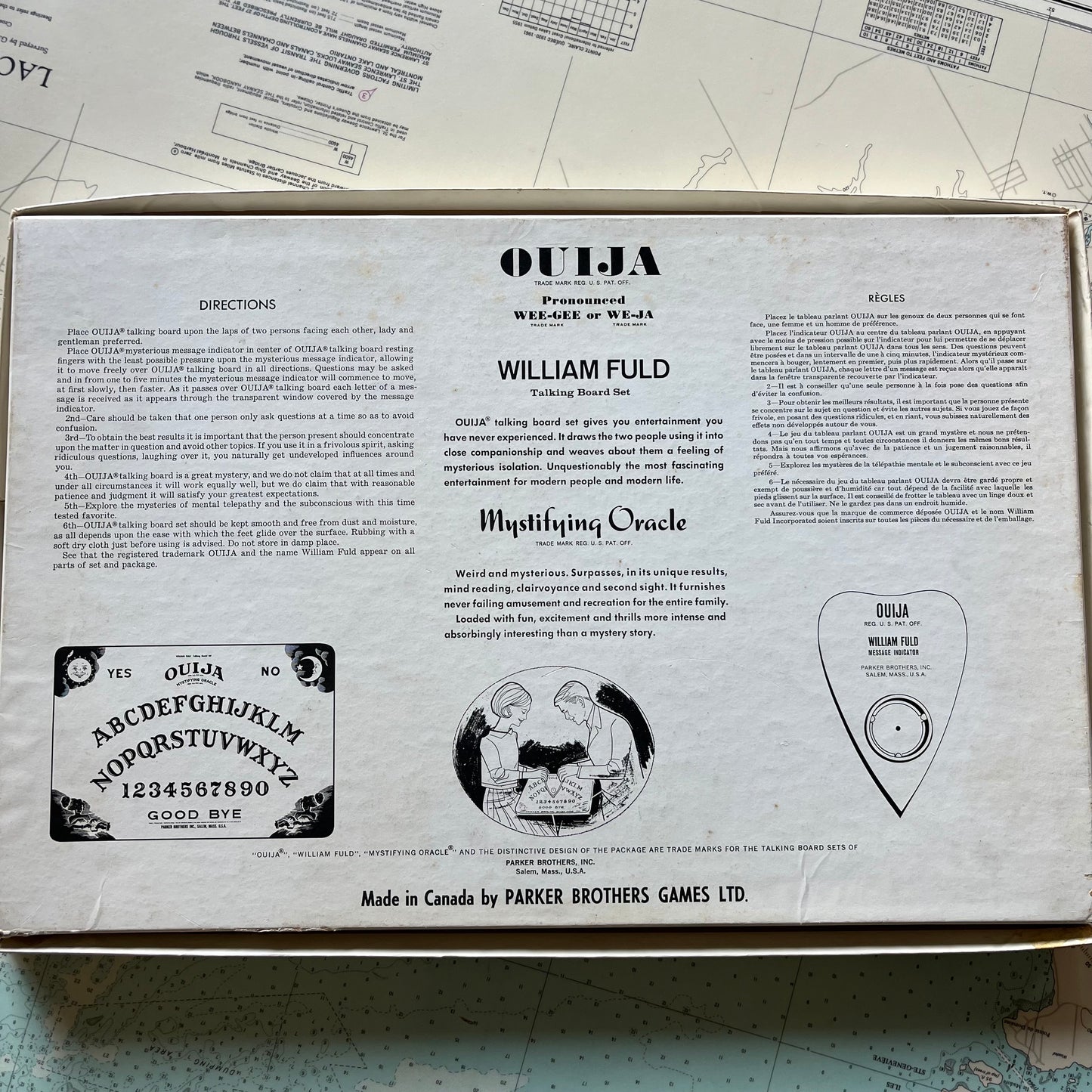 Vintage 70s Ouija Board - Parker Brothers Game