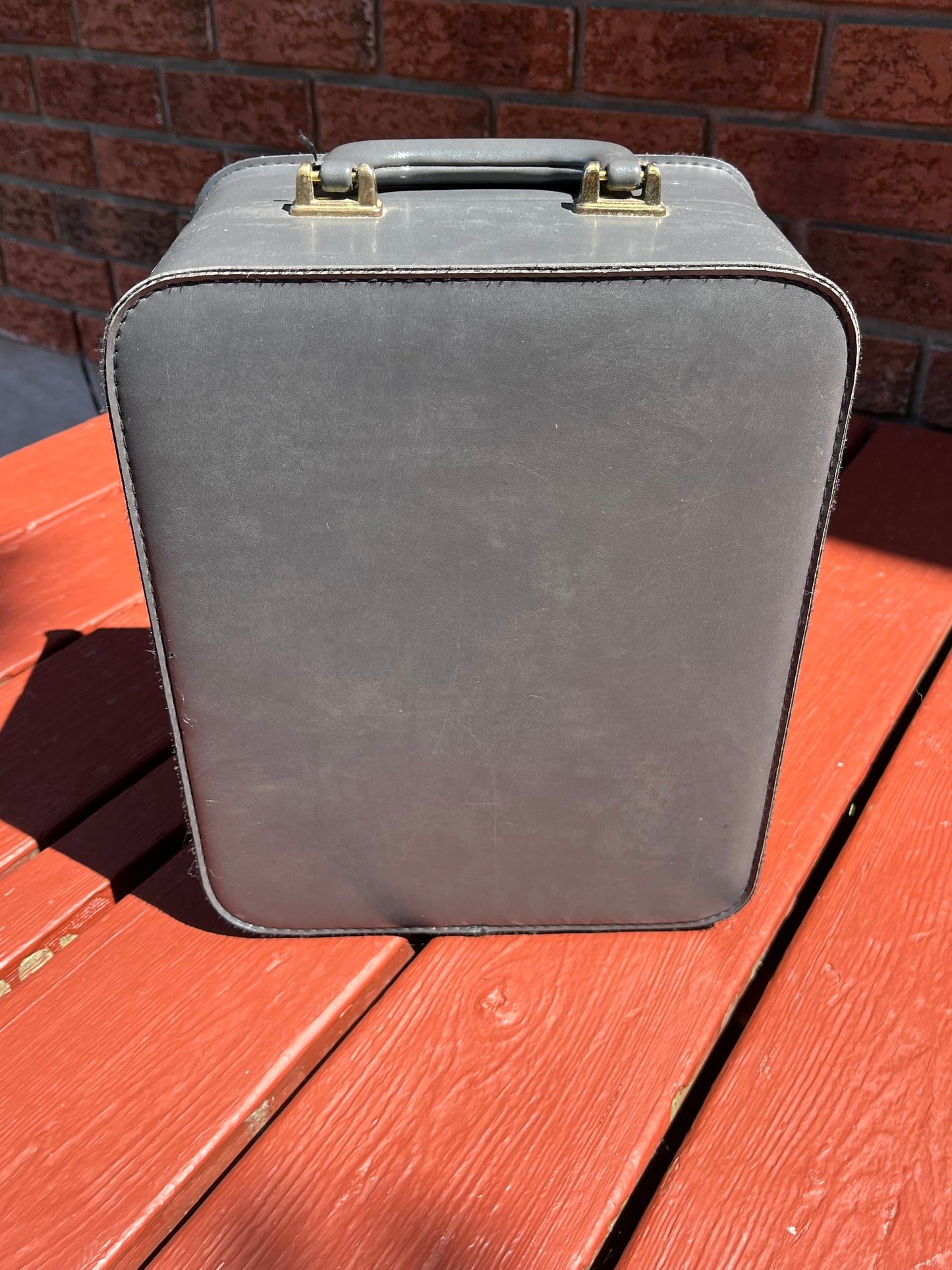 Vintage Stradellina Grey Hard Shell Suitcase / Portable Bar Case