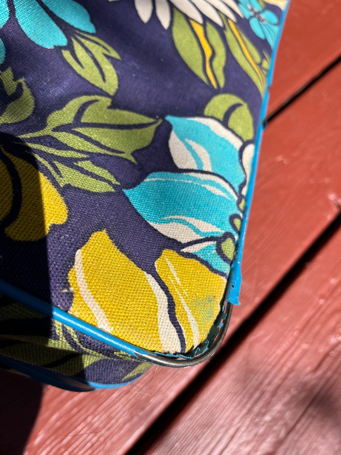 Vintage 60s Bantam Travelware Floral Soft Shell Suitcase