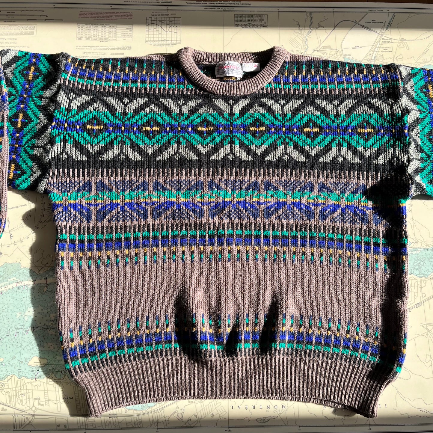 Vintage 90s Essentials Funky Knit Sweater L