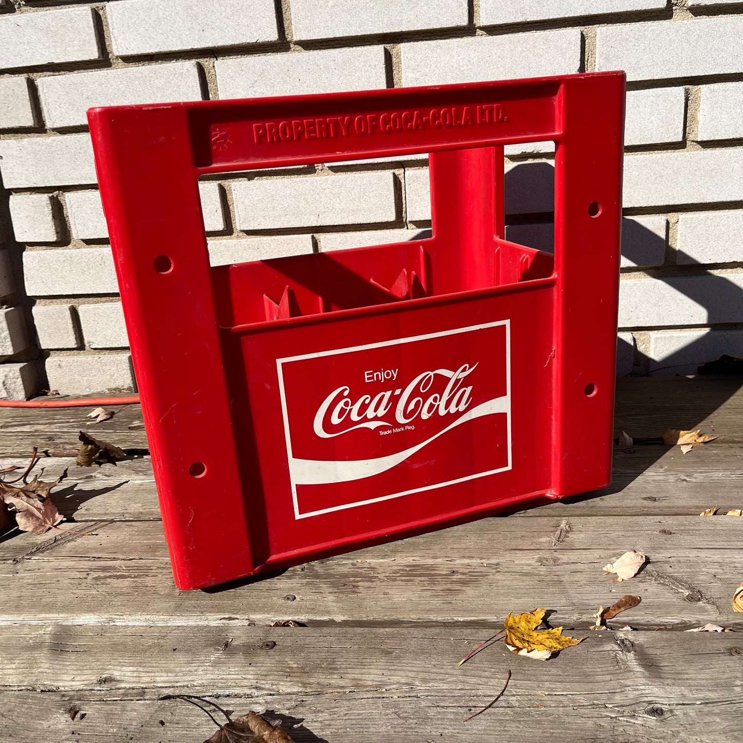 Vintage 80s Coca-Cola Coke Large Red Plastic Crate